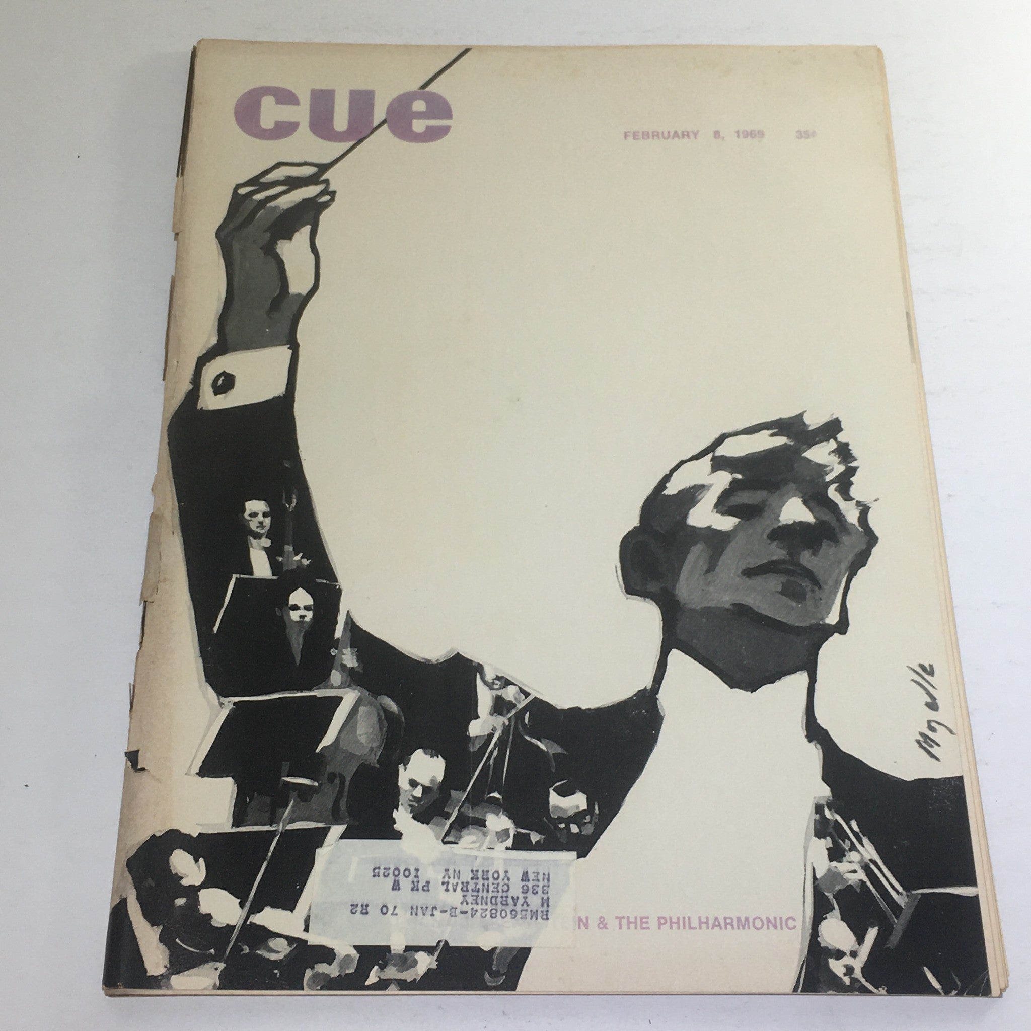 Cue Magazine: February 8 1969 - The Philharmonic Theme Cover