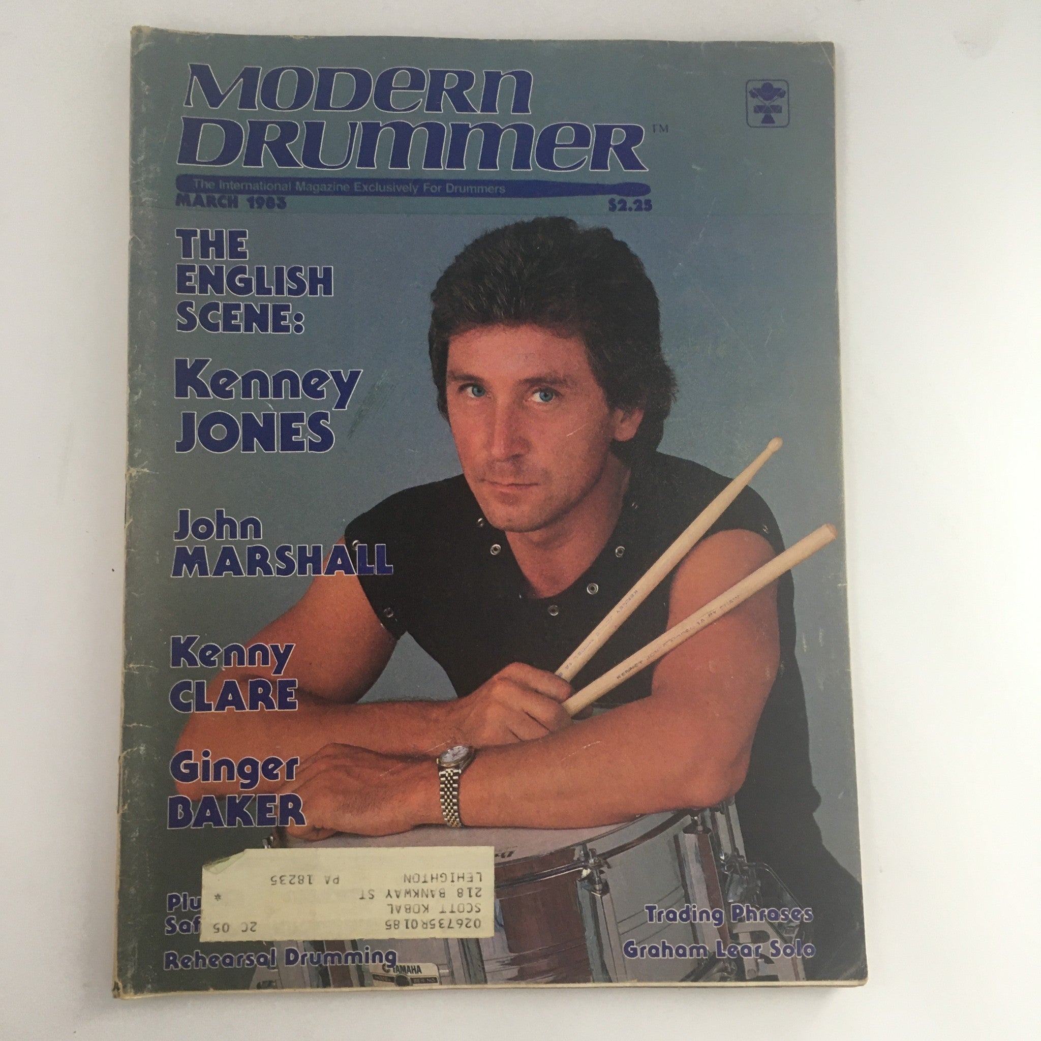 Modern Drummer Magazine March 1983 Kenney Jones & John Marshall & Kenny Clare