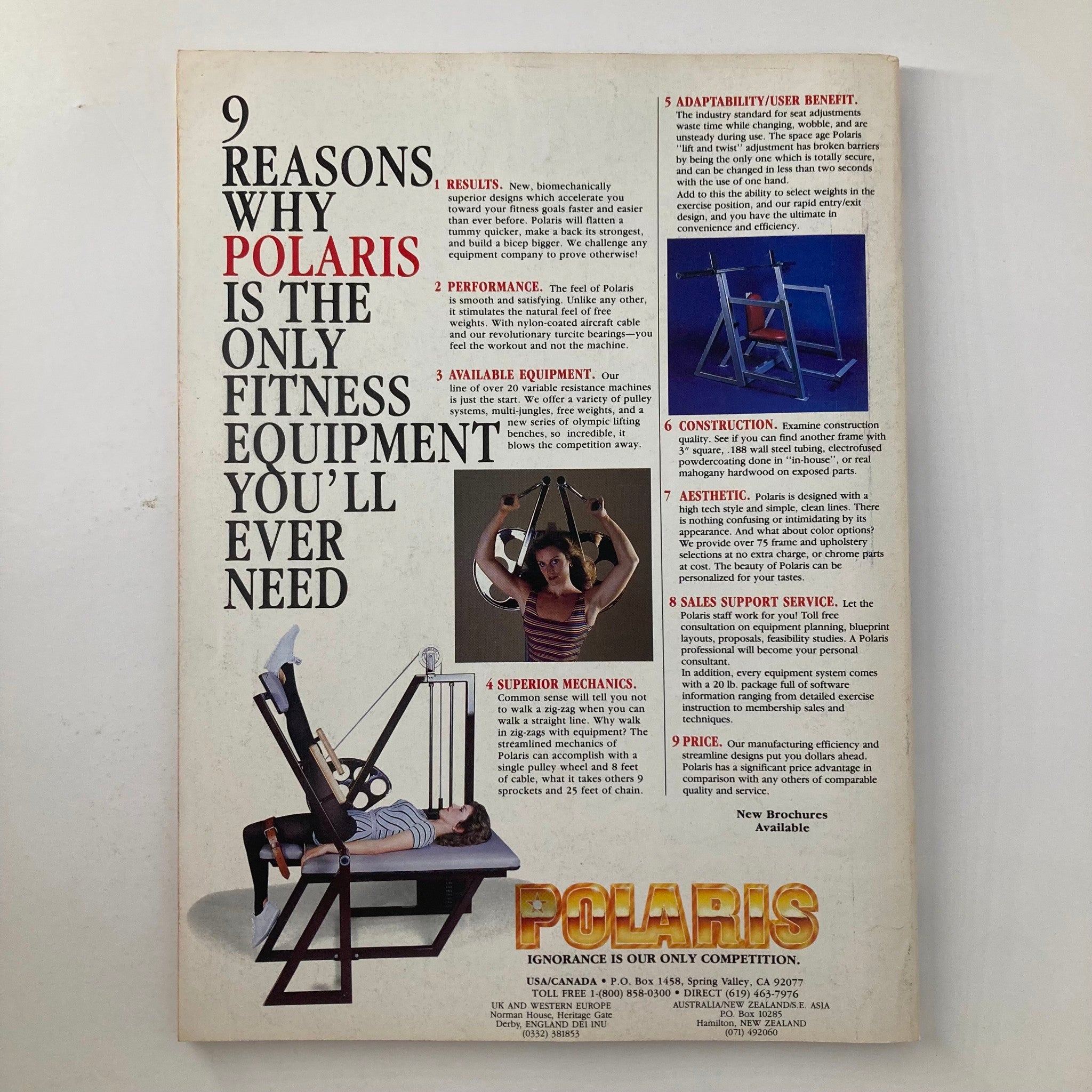 Joe Weider's Muscle & Fitness Magazine January 1986 Betty Weider & Lou Ferrigno