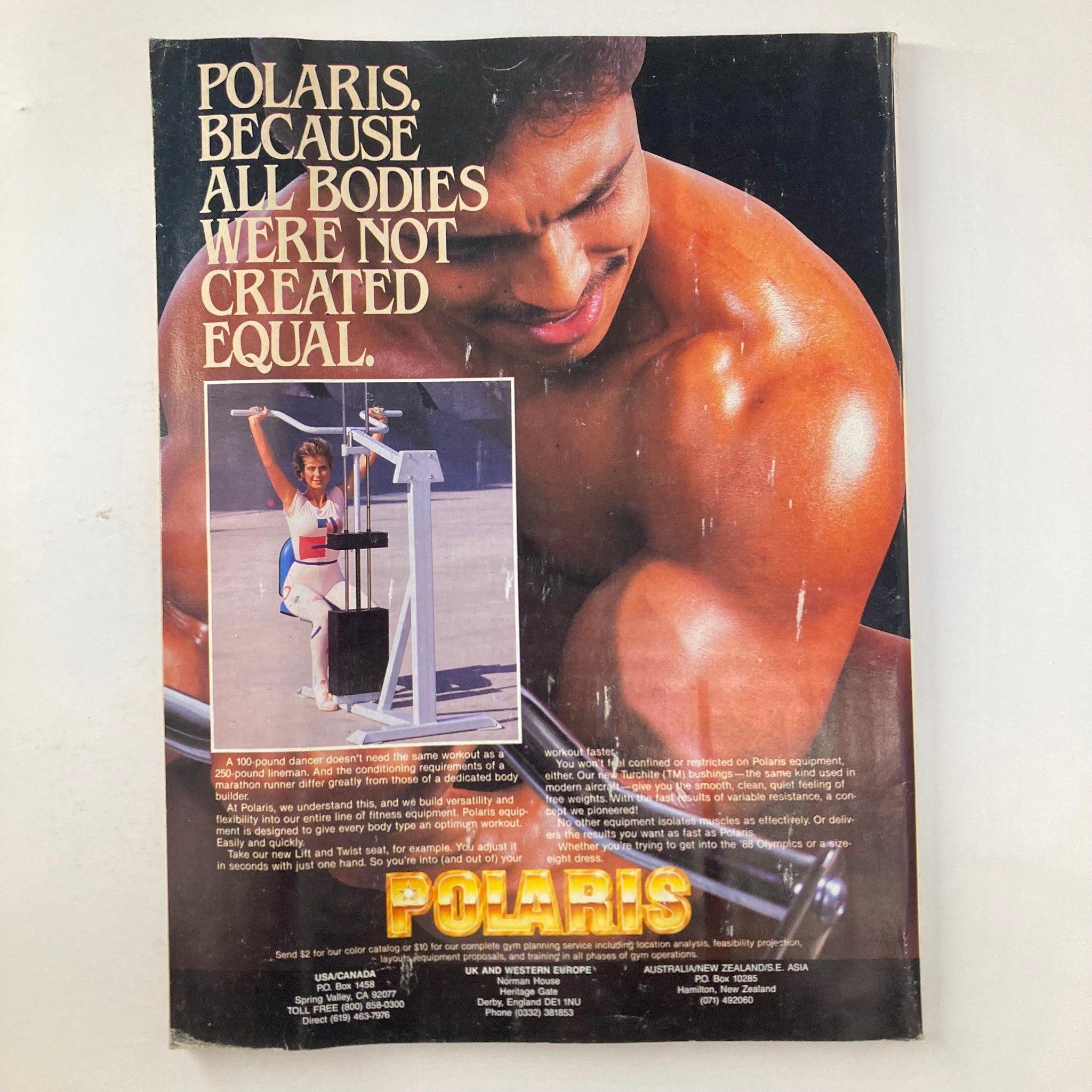 Joe Weider Muscle & Fitness Magazine December 1985 Gladys Portugues Ron Ariagno