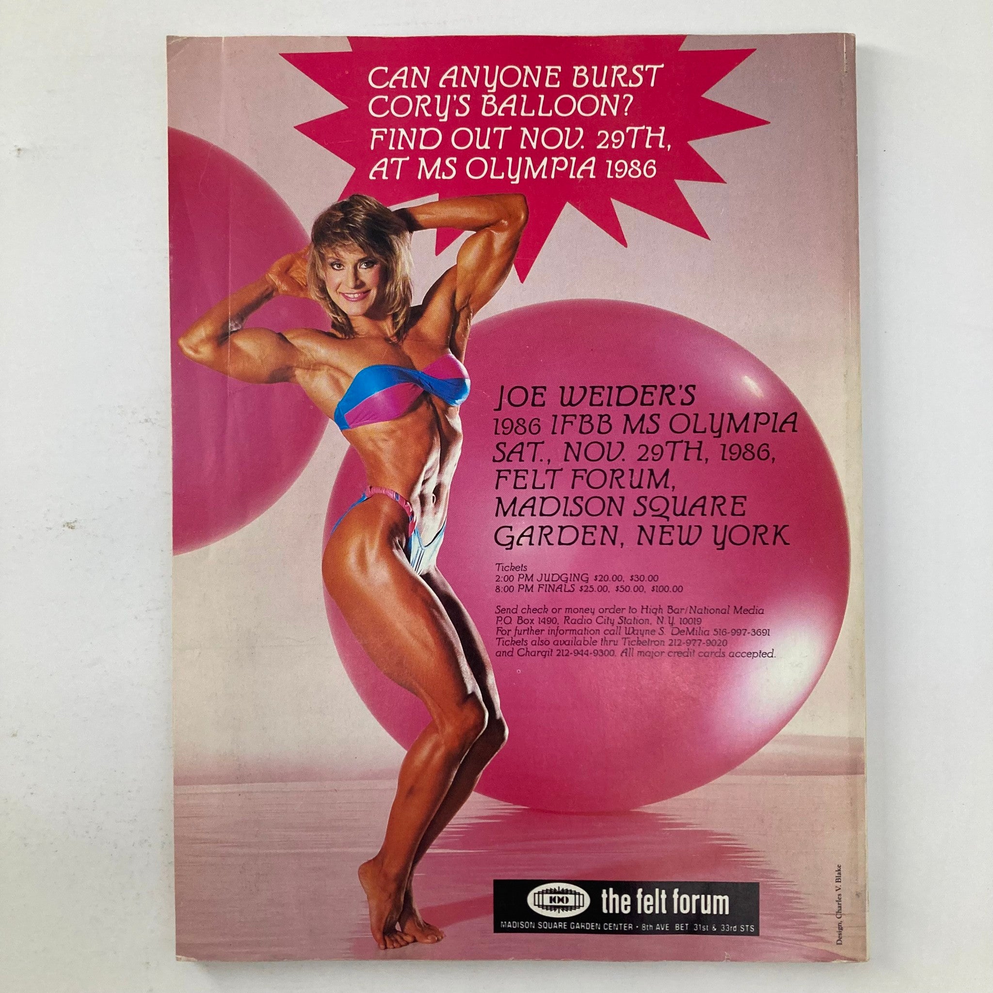 Joe Weider's Muscle & Fitness Magazine August 1986 Mary Roberts & Berry DeMey