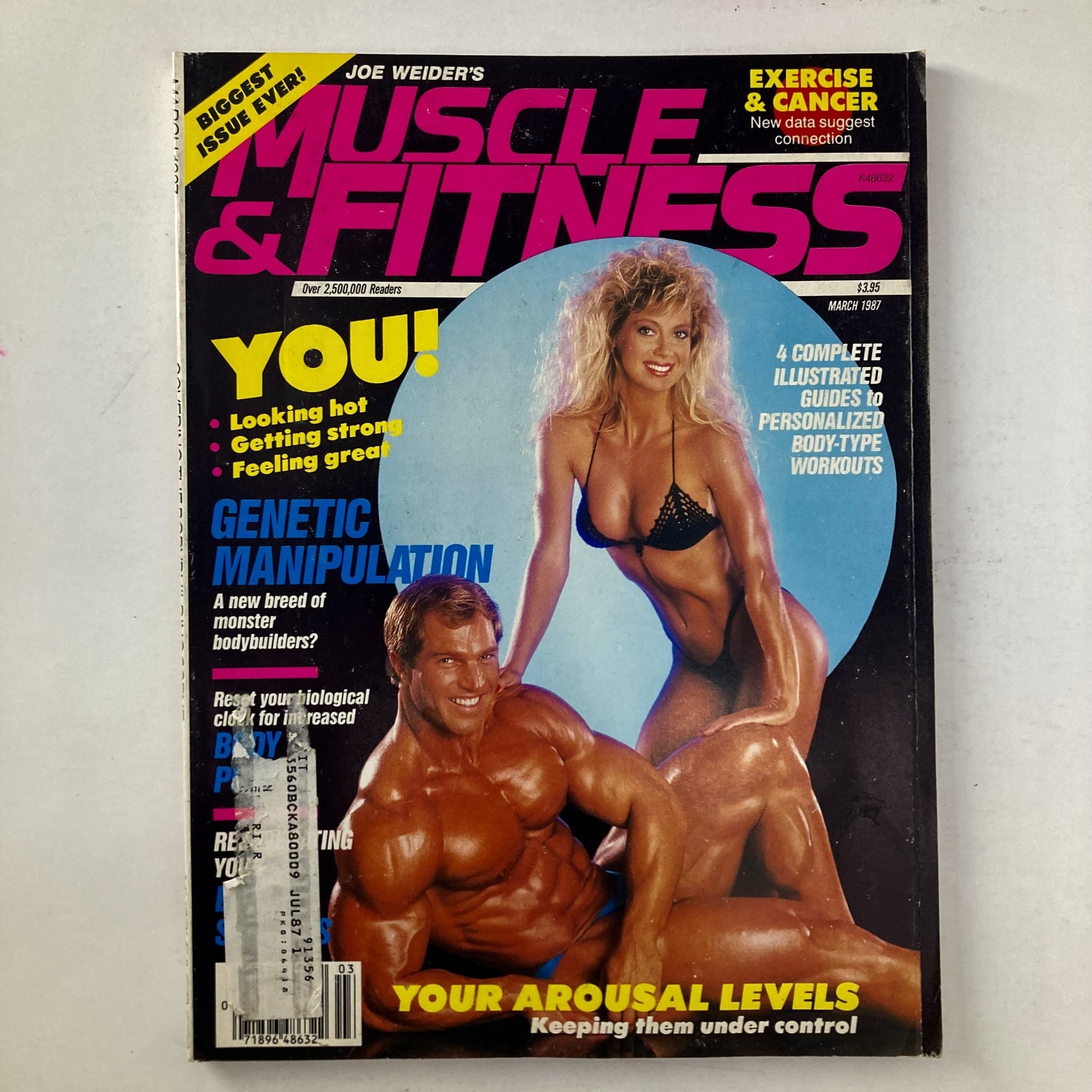 Joe Weider's Muscle & Fitness Magazine March 1987 Lynda Aldon & Gary Strydom