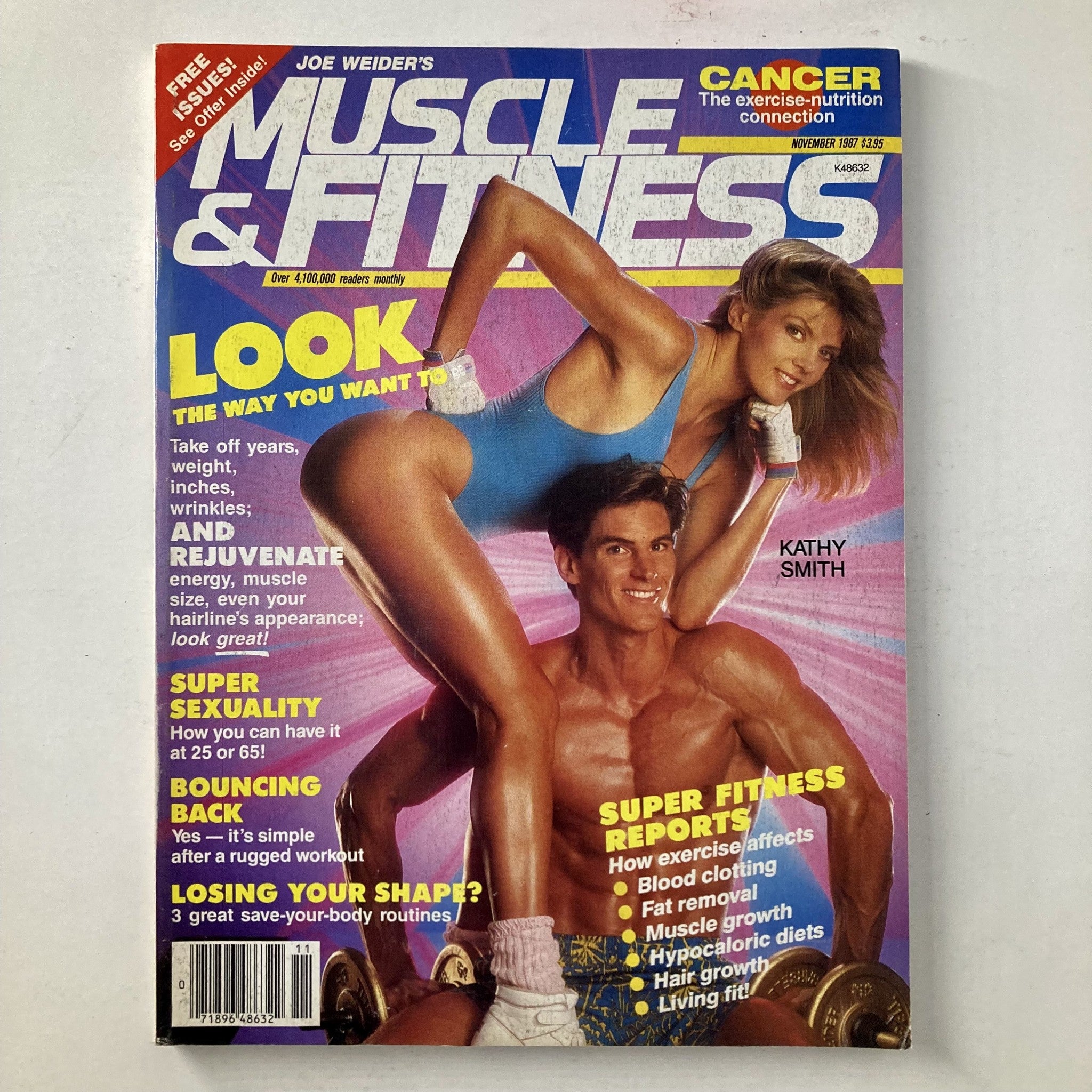 Joe Weider's Muscle & Fitness Magazine November 1987 Kathy Smith & Mark Findlay