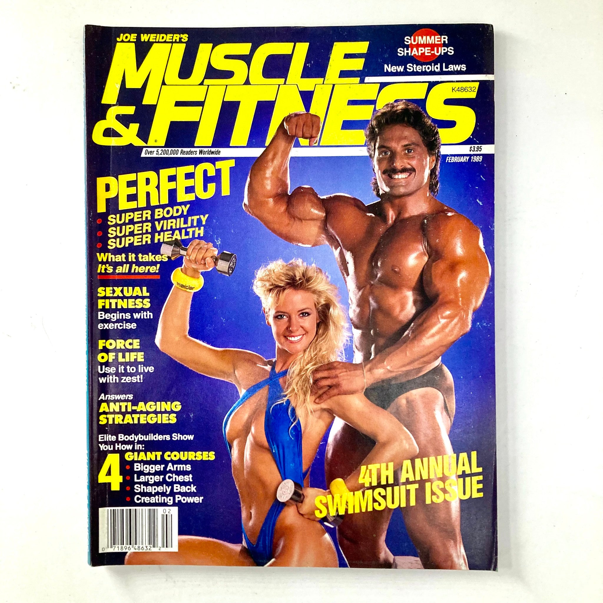 Joe Weider's Muscle & Fitness Magazine February 1989 4th Annual Swimsuit Issue