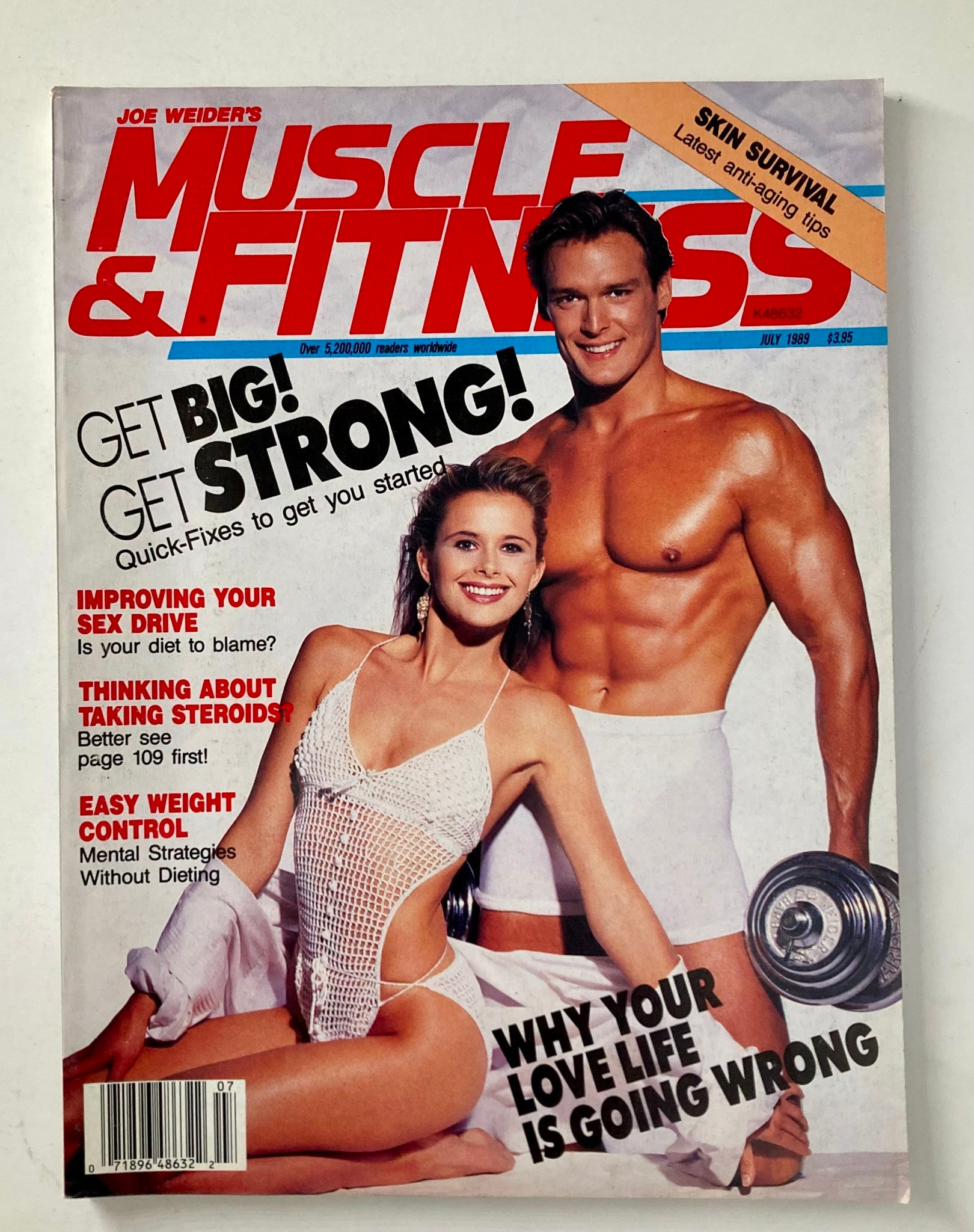 Joe Weider's Muscle & Fitness Magazine July 1989 Kevin Light and Michelle Hauper