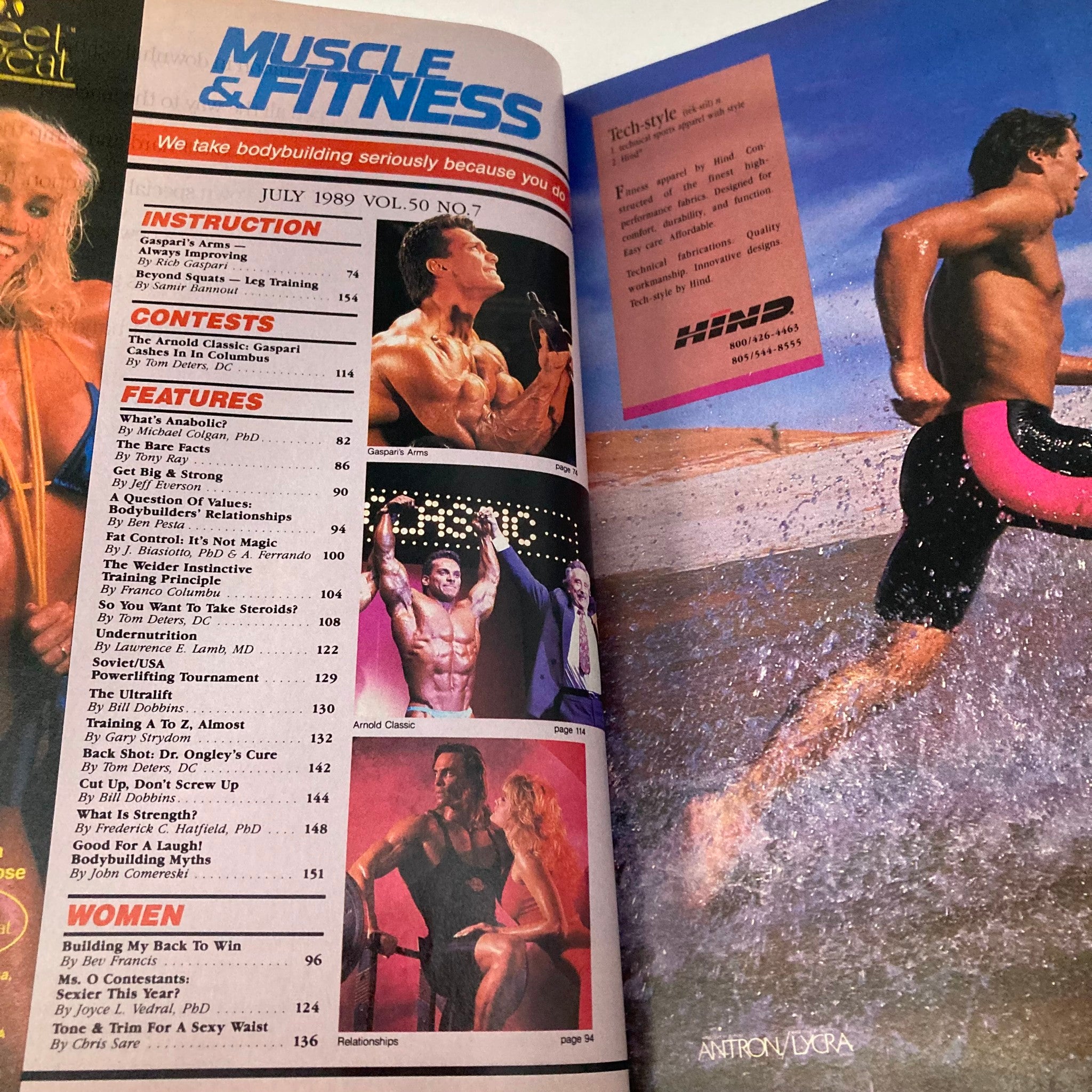 Joe Weider's Muscle & Fitness Magazine July 1989 Kevin Light and Michelle Hauper