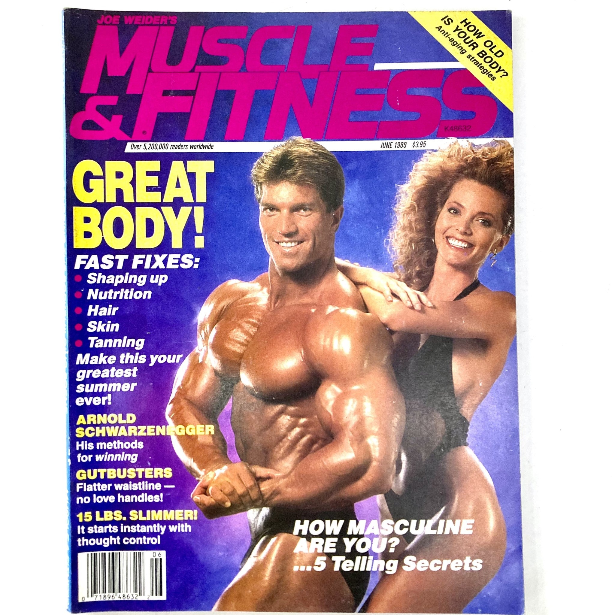 Joe Weider's Muscle & Fitness Magazine June 1989 WBF Champion Gary Strydom