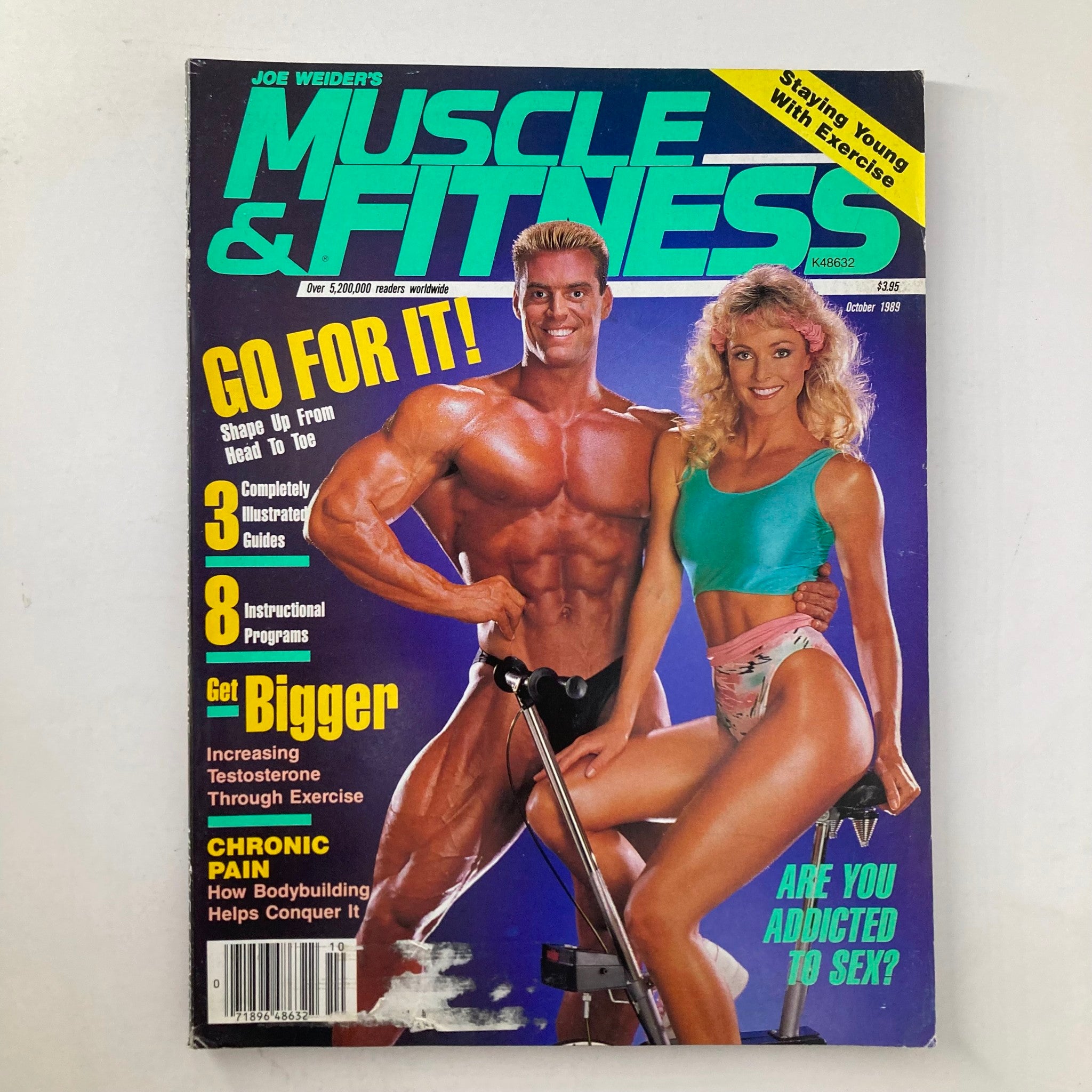 Joe Weider's Muscle & Fitness Magazine October 1989 Kathy Strangely, Berry DeMey