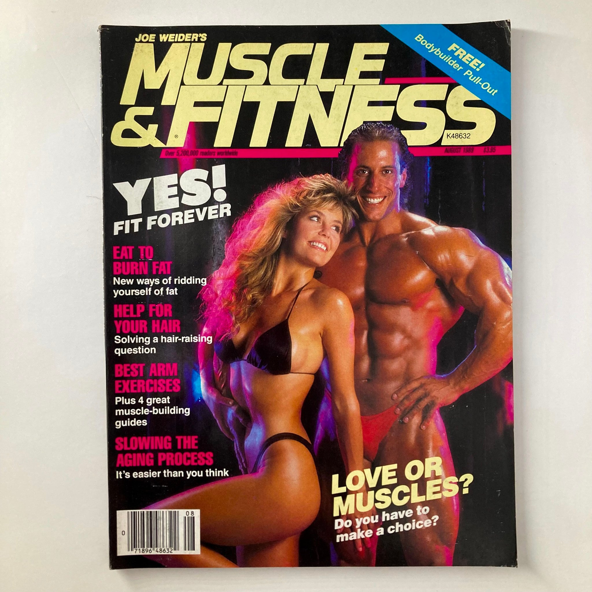 Joe Weider's Muscle & Fitness Magazine August 1989 Mike Quinn and Lori Leonelli