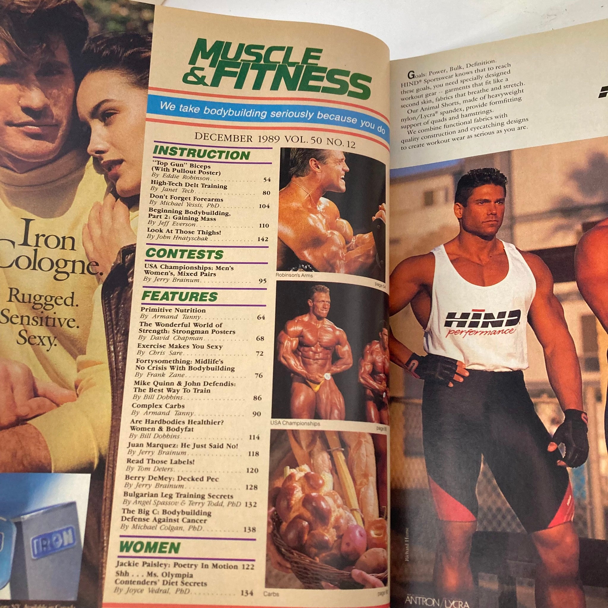 Joe Weider's Muscle & Fitness Magazine December 1989 Frank Zane Cameo Kneuer