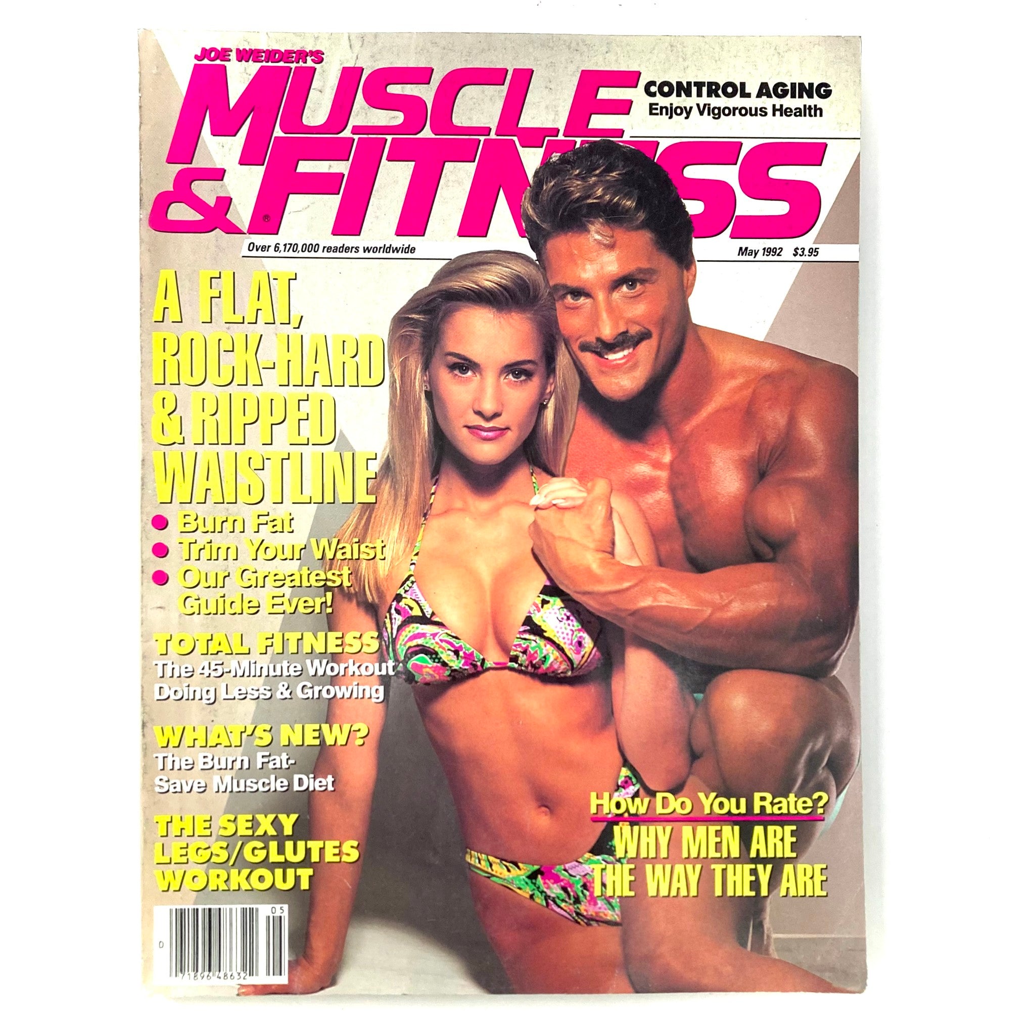 Joe Weider's Muscle & Fitness Magazine May 1992 Shawn Ray & Anja Schreiner