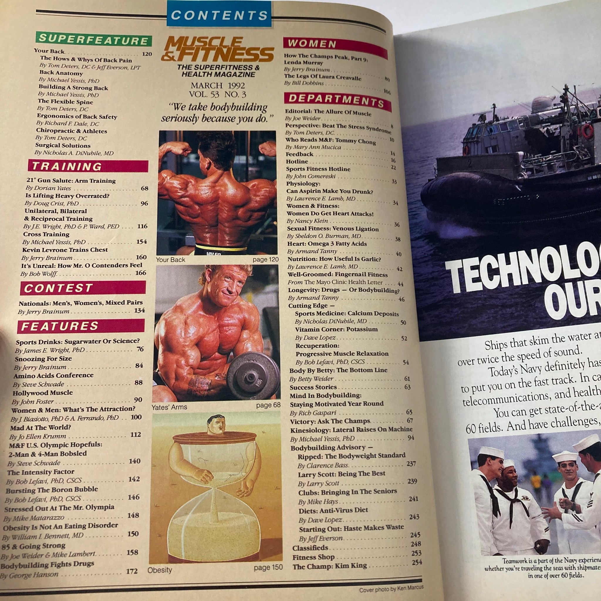 Joe Weider's Muscle & Fitness Magazine March 1992 Losing Fat - Staying Lean