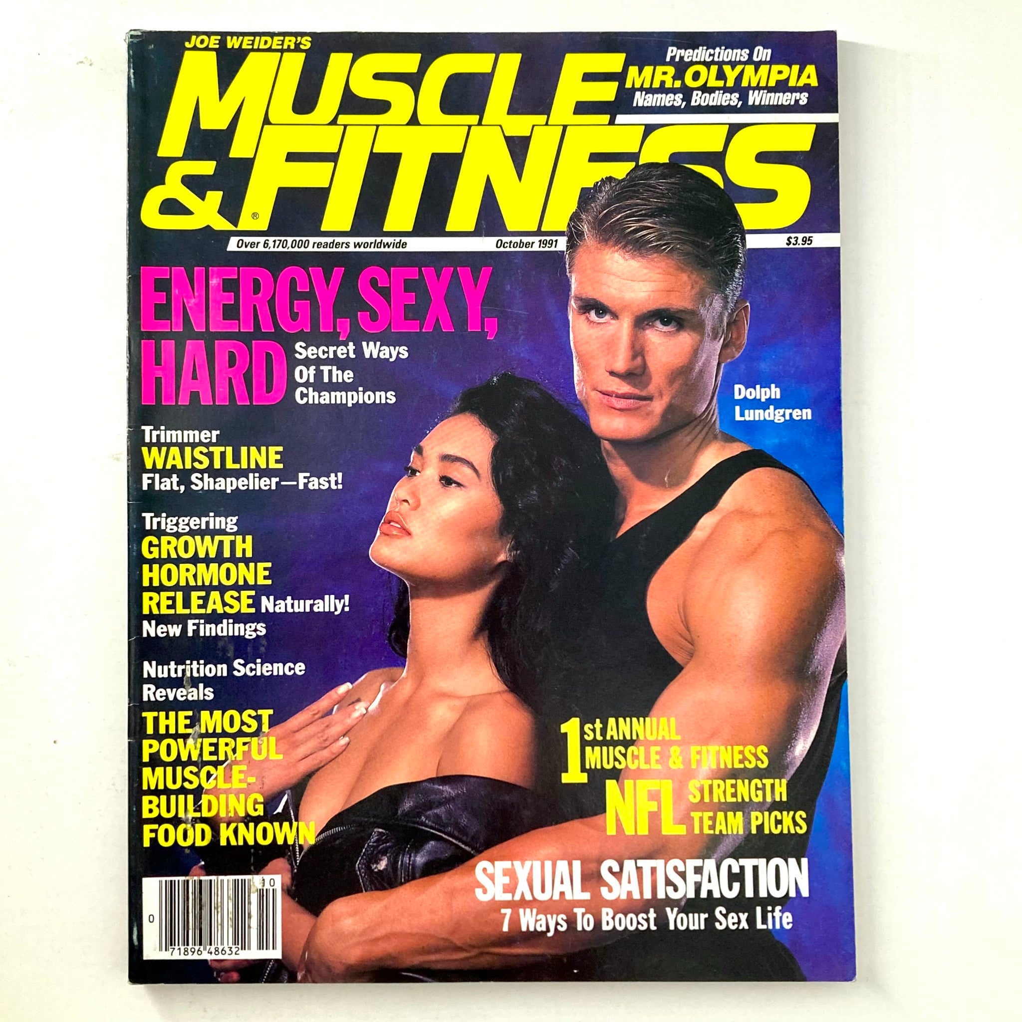 Joe Weider's Muscle & Fitness Magazine October 1991 Actor Dolph Lundgren