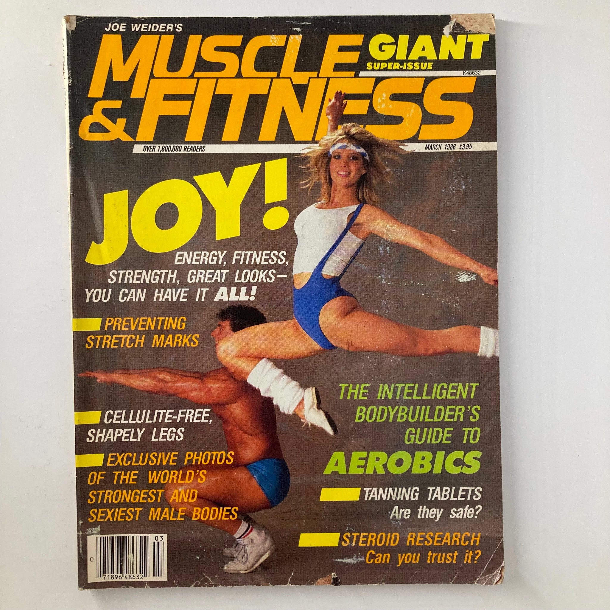 Joe Weider's Muscle & Fitness Magazine March 1986 Mindi Iden GD Interior