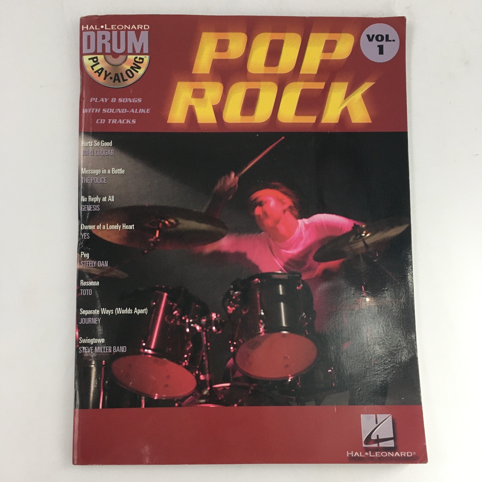 Drum Play-Along Pop Rock Vol 1 John Cougar & The Police & Steely Dan & Toto