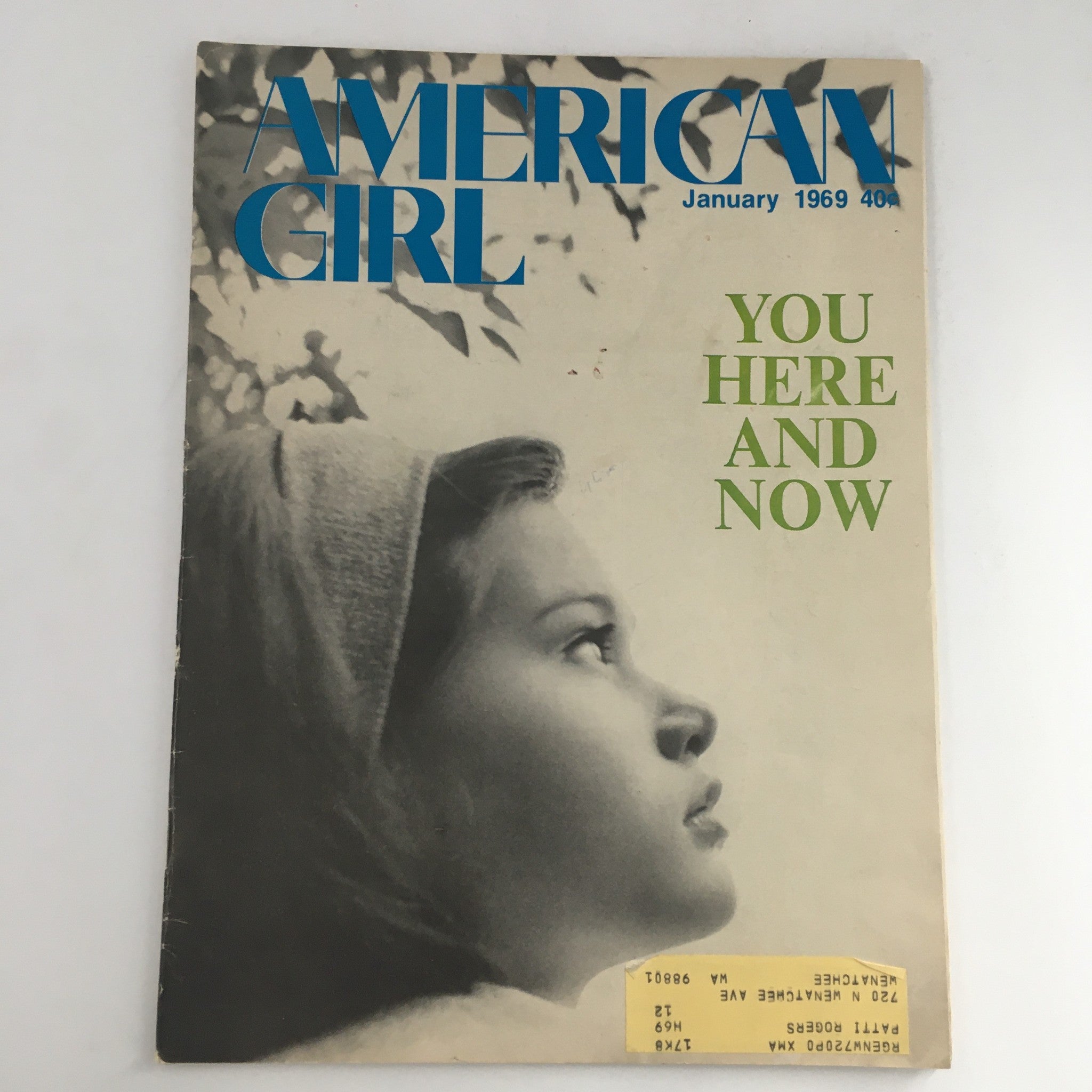 Vintage American Girl Magazine January 1969 You Here and Now, VG