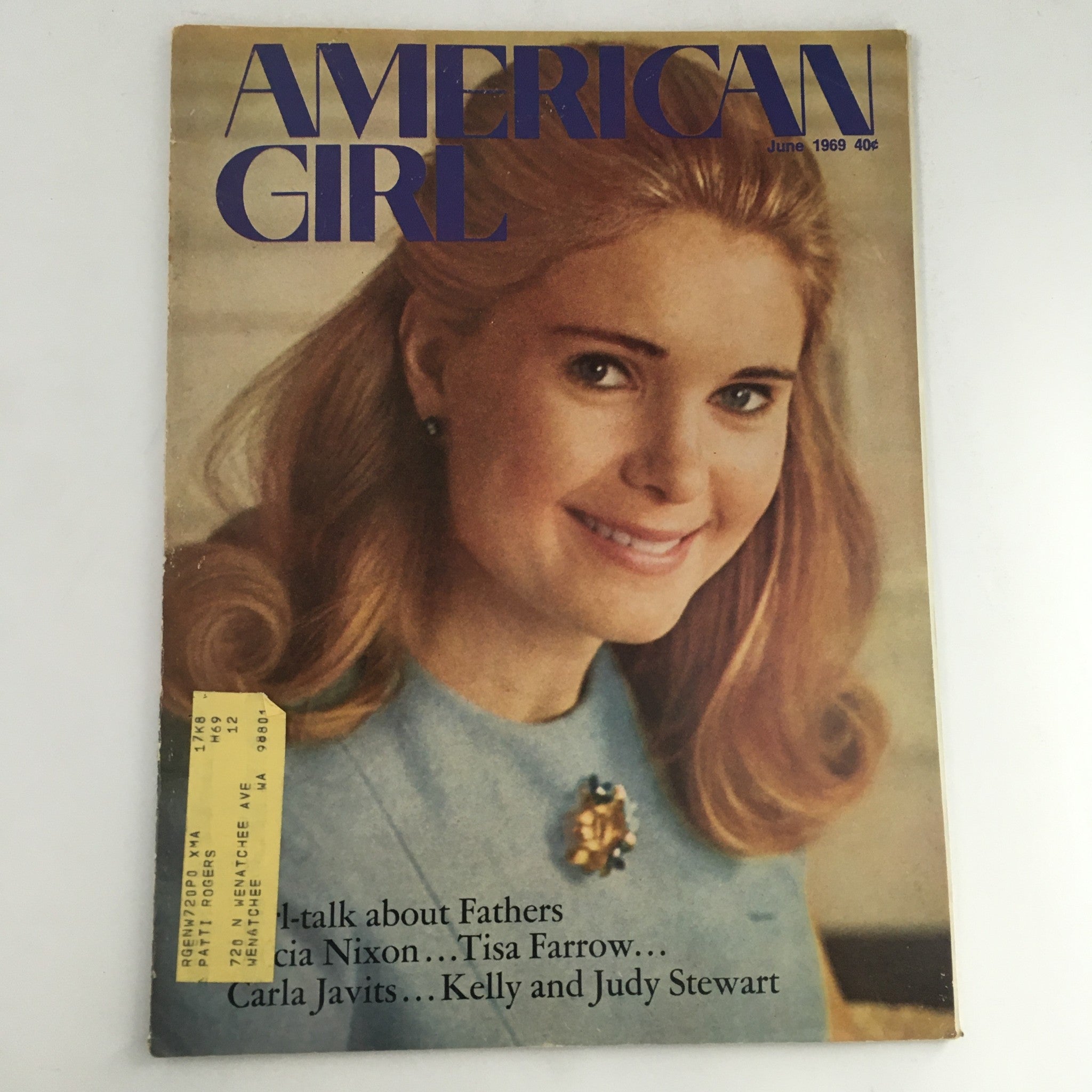 American Girl Magazine June 1969 Tricia Nixon & Tisa Farrow & Carla Javits, VG