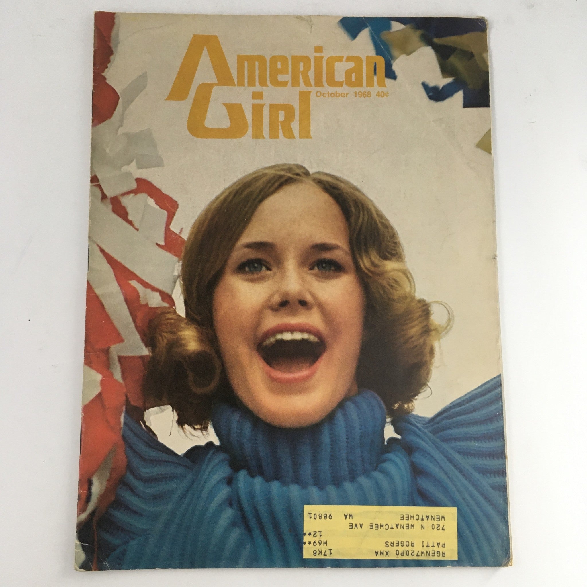 American Girl Magazine October 1968 Teen Vintage Fashion and Lifestyle