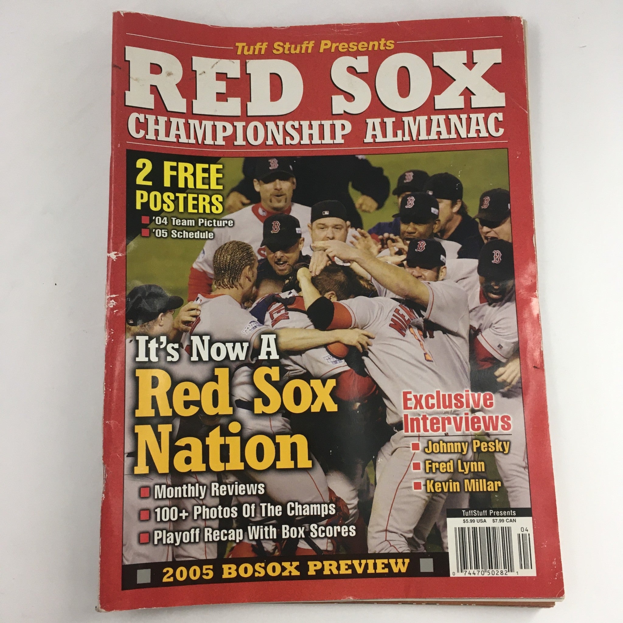 Tuff Stuff Presents 2005 Red Sox Championship Almanac & Johnny Pesky & Fred Lynn