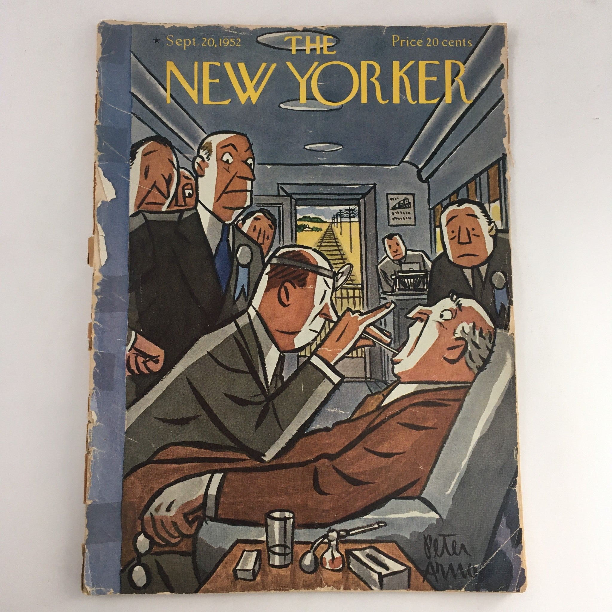 The New Yorker September 20 1952 Full Magazine Theme Cover Peter Arno