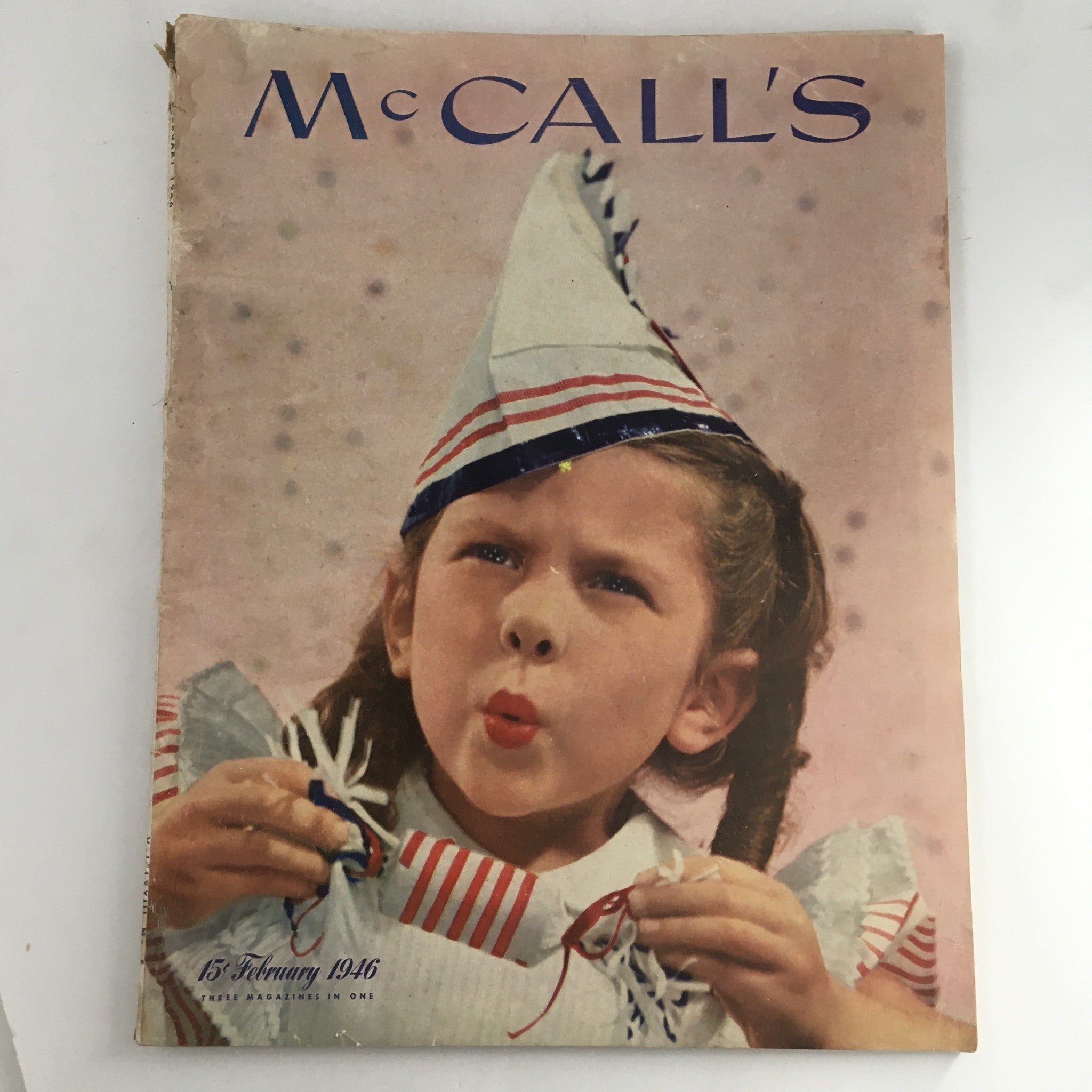 McCall's Magazine February 1946 Cover I.A.R Wylie illustrated by Pruett Carter