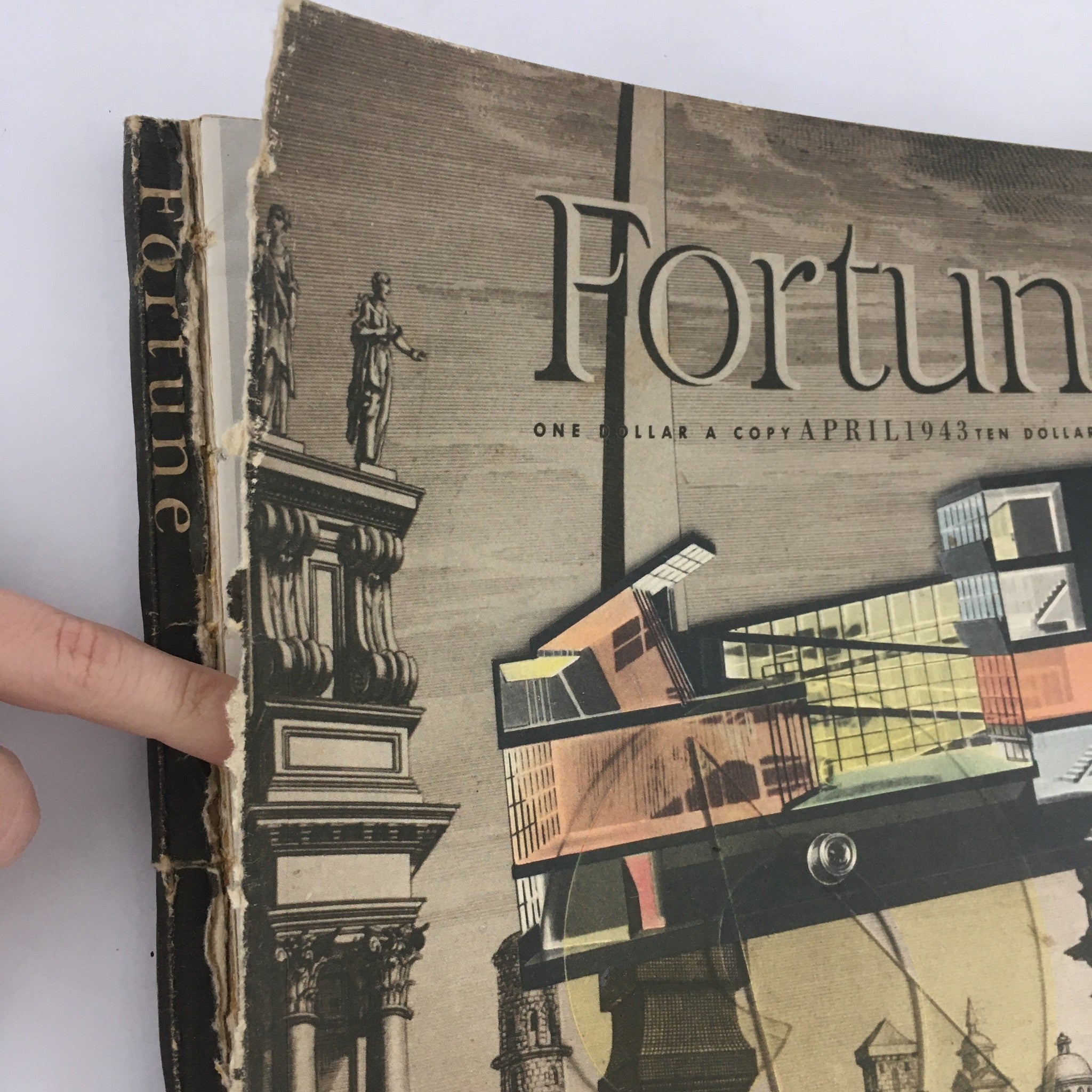 Fortune Magazine April 1943 Engineering The House Illustration Cover, No Label