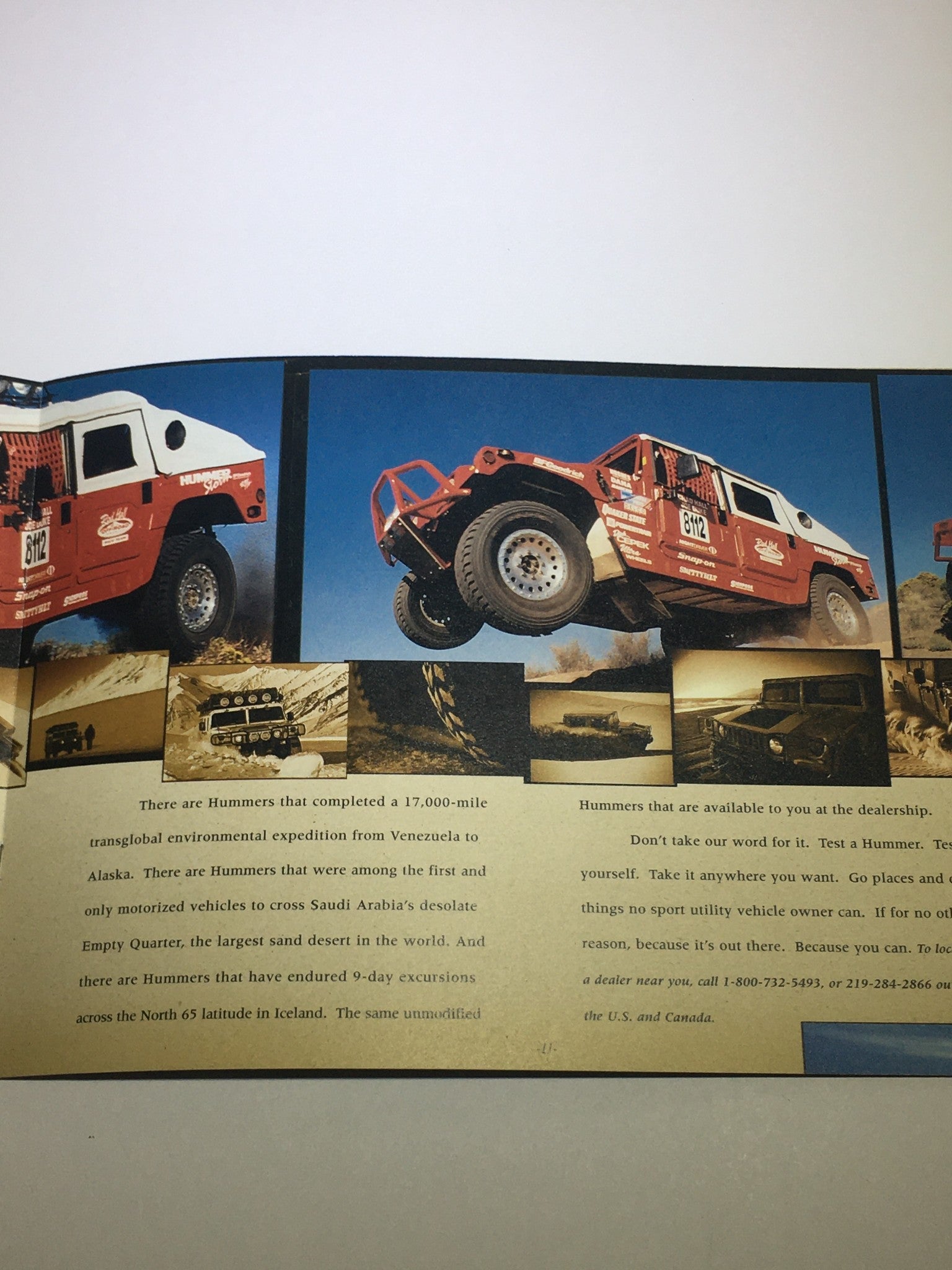 1998 Hummer 4x4 Dealership Car Auto Brochure Catalog