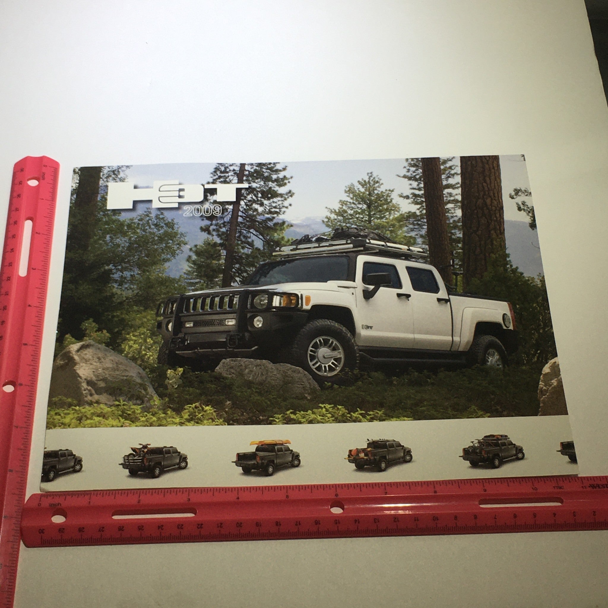 2009 Hummer H3T Exterior Color Chooser Dealership Car Auto Brochure Catalog