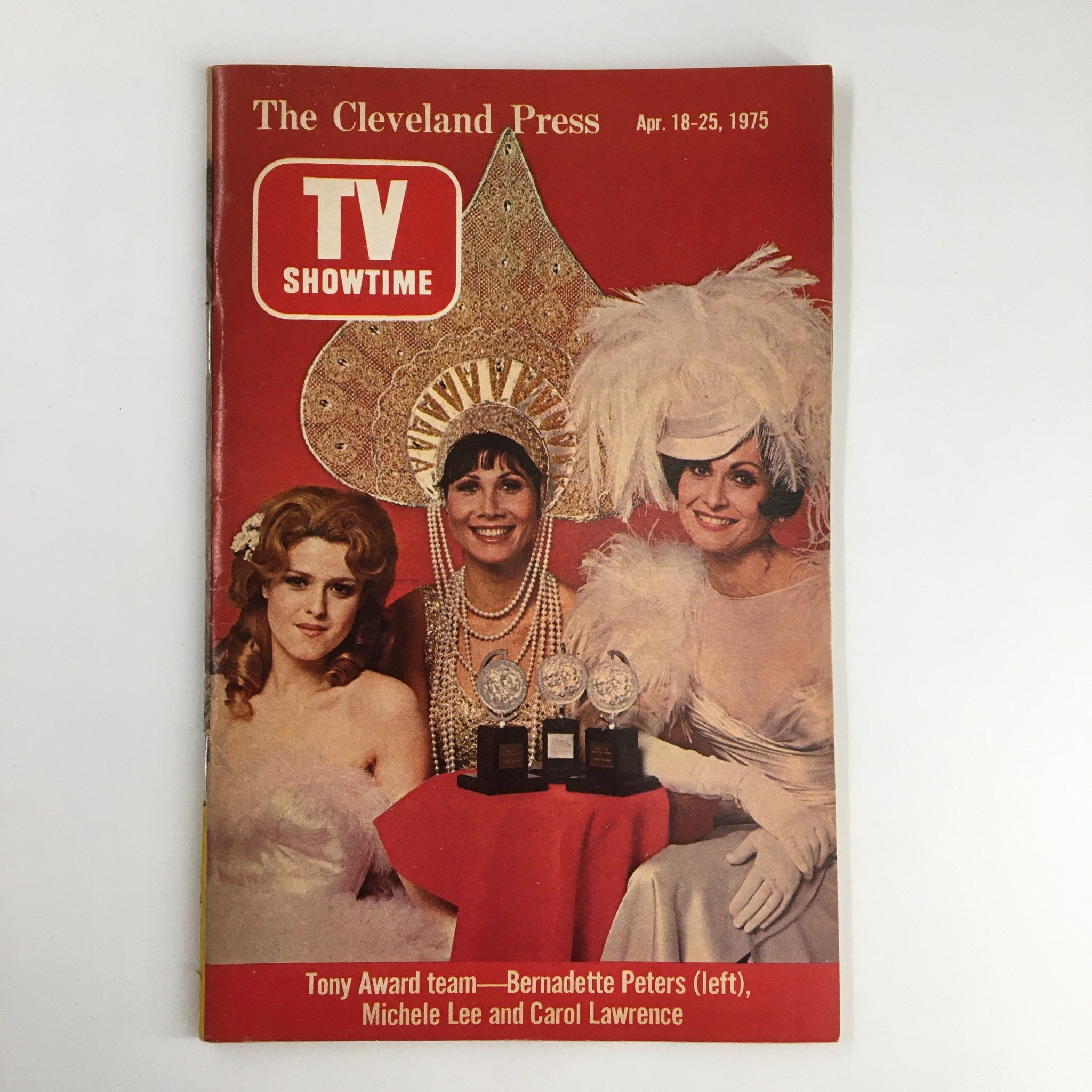 The Cleveland Press TV Showtime Guide April 18 1975 Bernadette Peters, Michele L