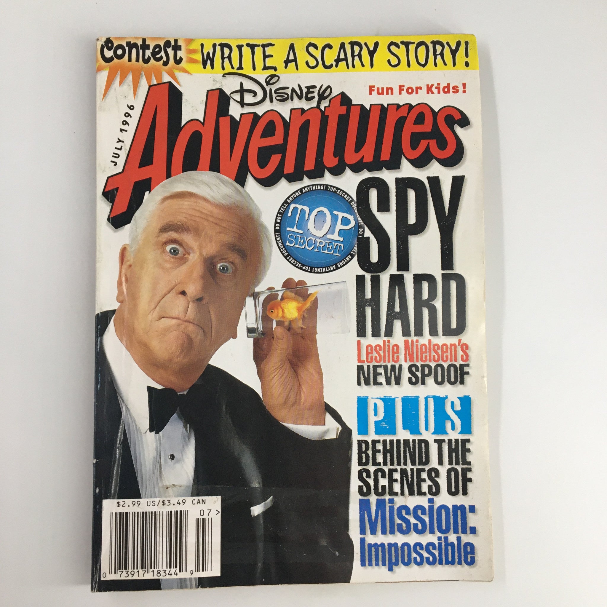 Disney Adventures Magazine July 1996 Spy Hard Leslie Nielsen's New Proof