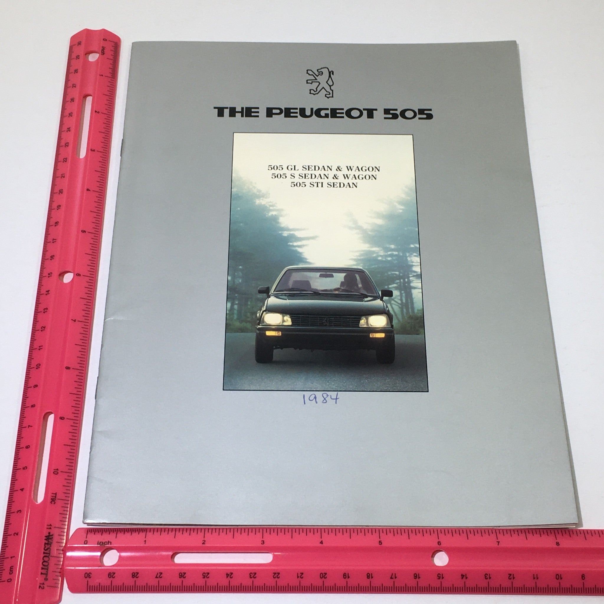 1984 Peugeot 505 GL Sedan and Wagon Dealership Car Auto Brochure Catalog