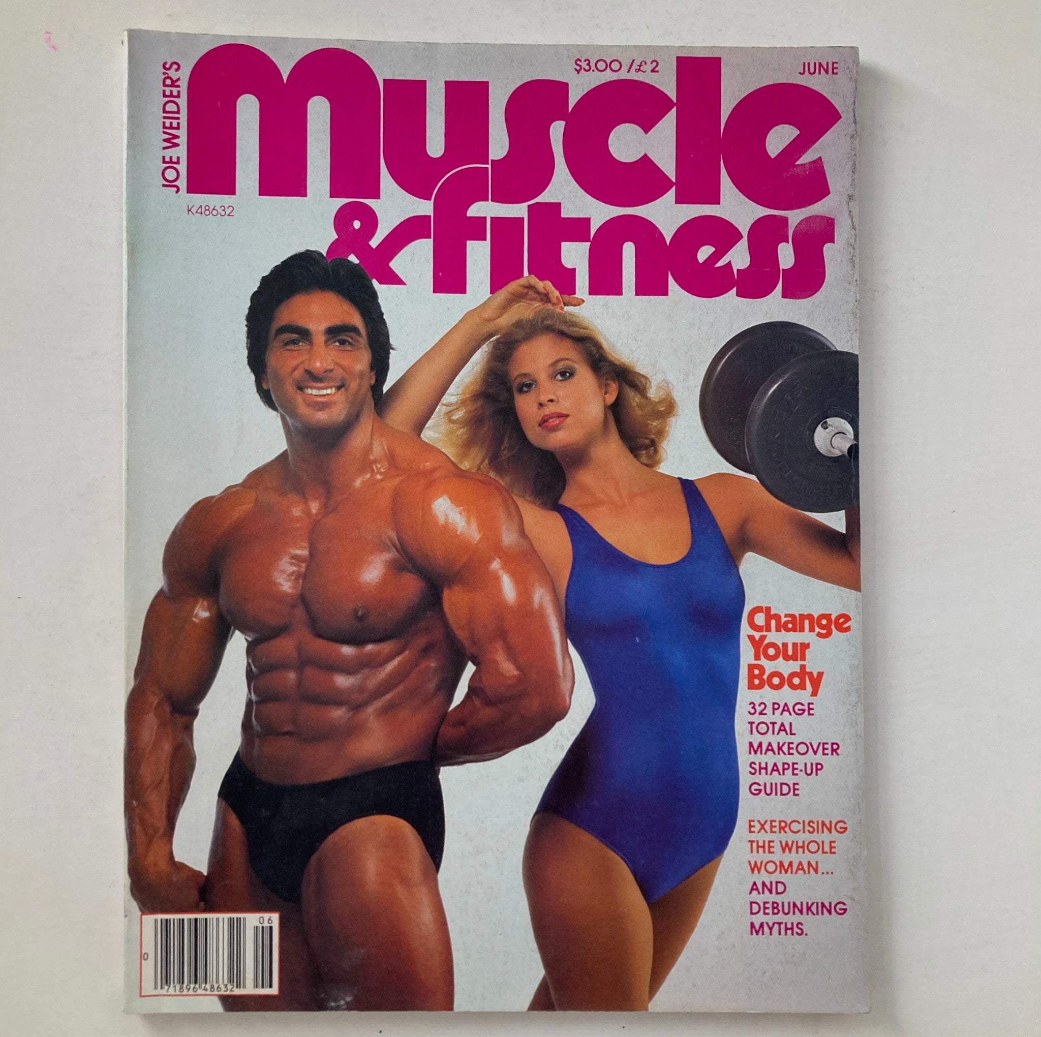 Joe Weider Muscle & Fitness Magazine June 1981 Change Your Body Shape-Up Guide