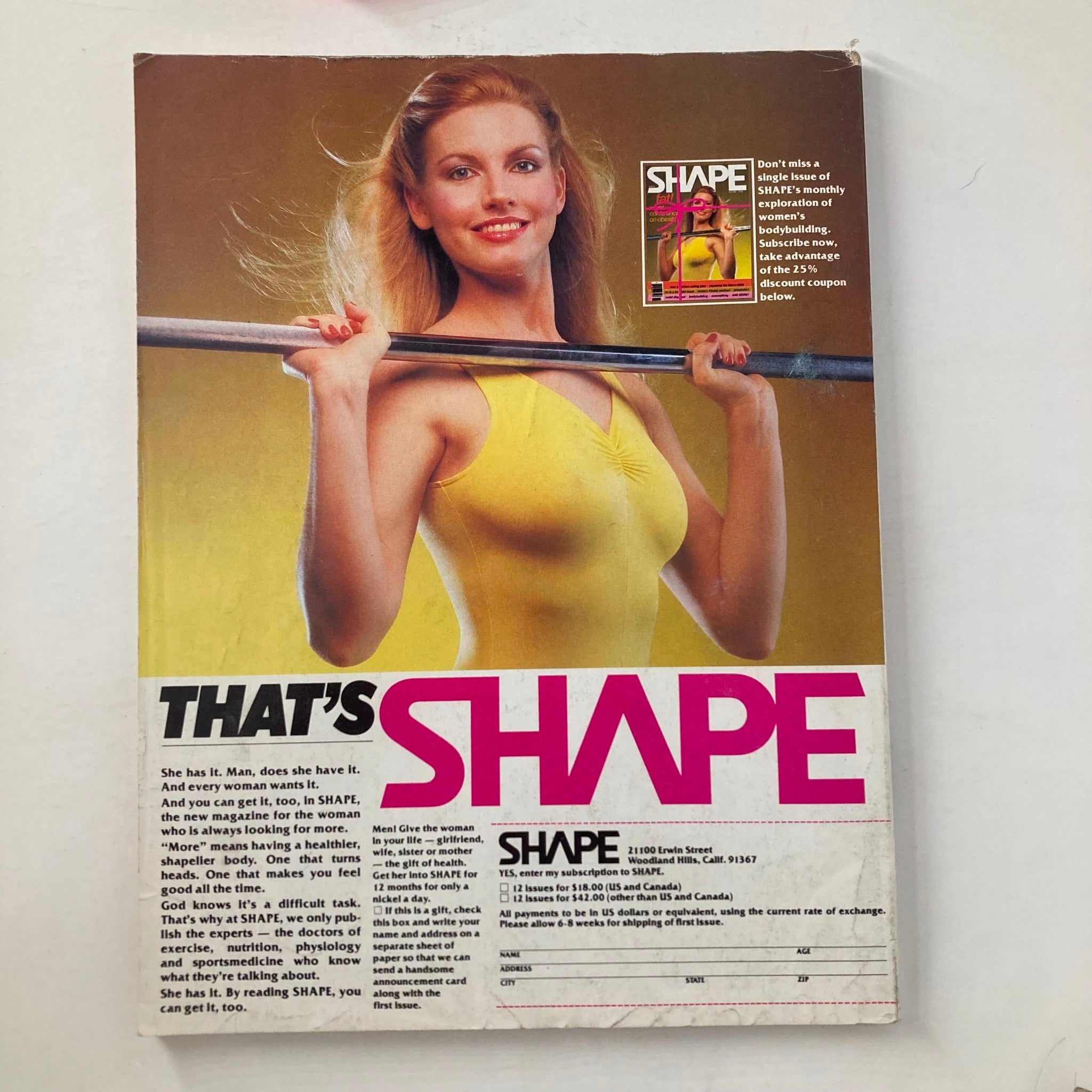 Joe Weider Muscle & Fitness Magazine June 1981 Change Your Body Shape-Up Guide