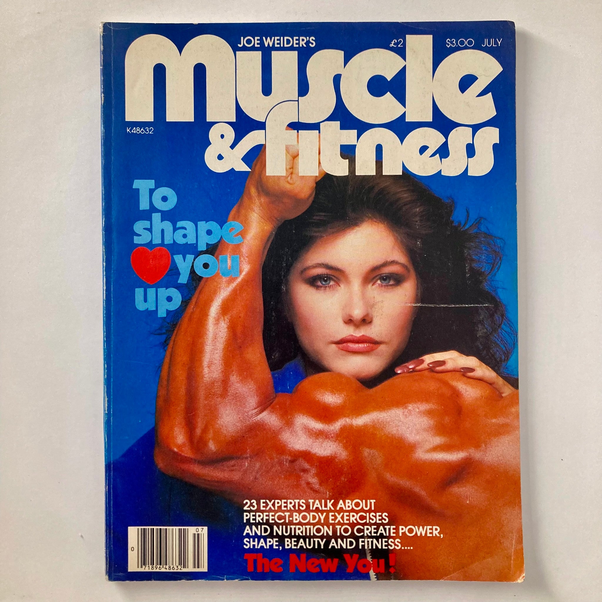 July 1981 issue of Joe Weider's Muscle & Fitness Magazine featuring a vintage cover with Boyer Coe and Ingrid Andersen, showcasing fitness culture of the early 1980s.