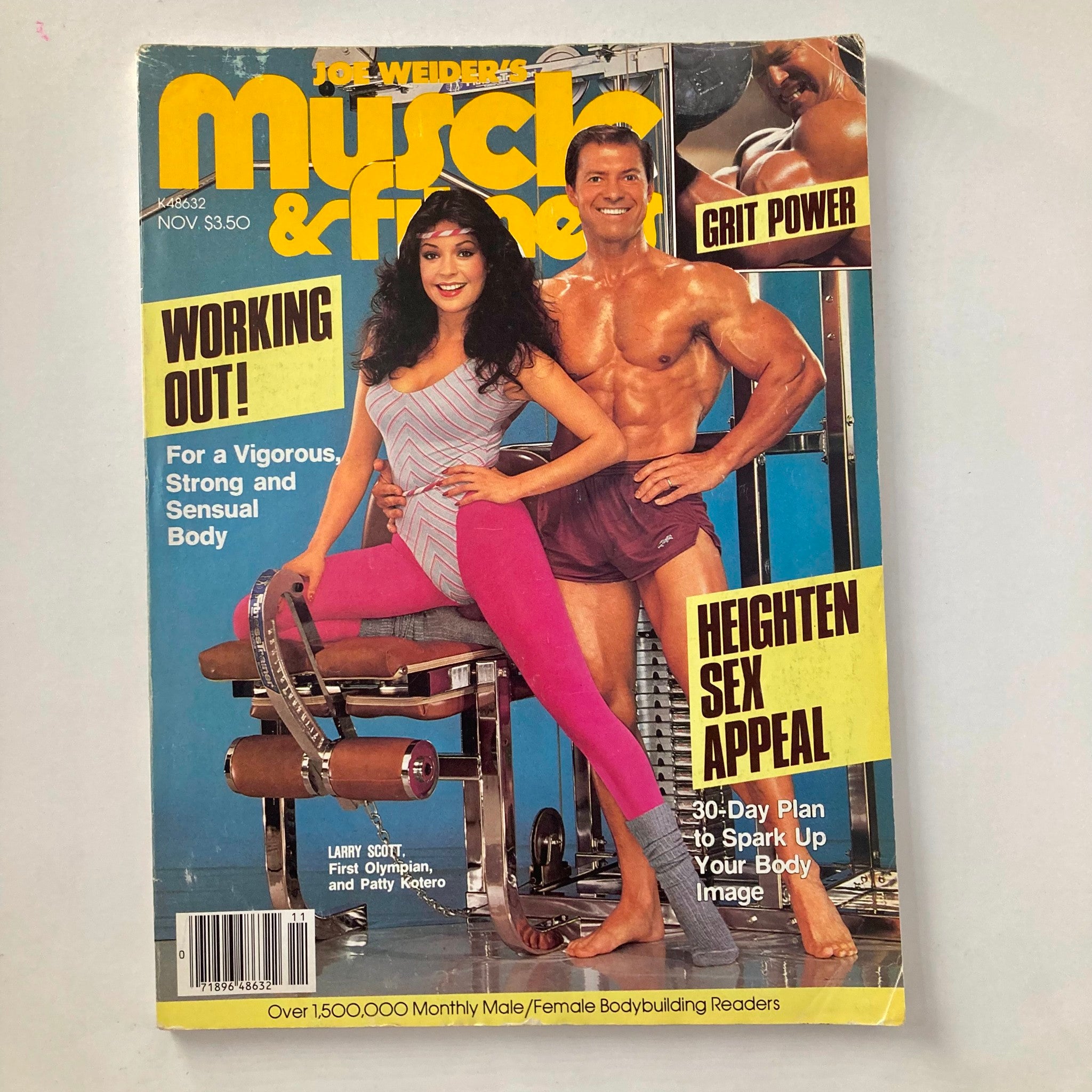 Joe Weider's Muscle & Fitness Magazine November 1982 Larry Scott & Patty Kotero