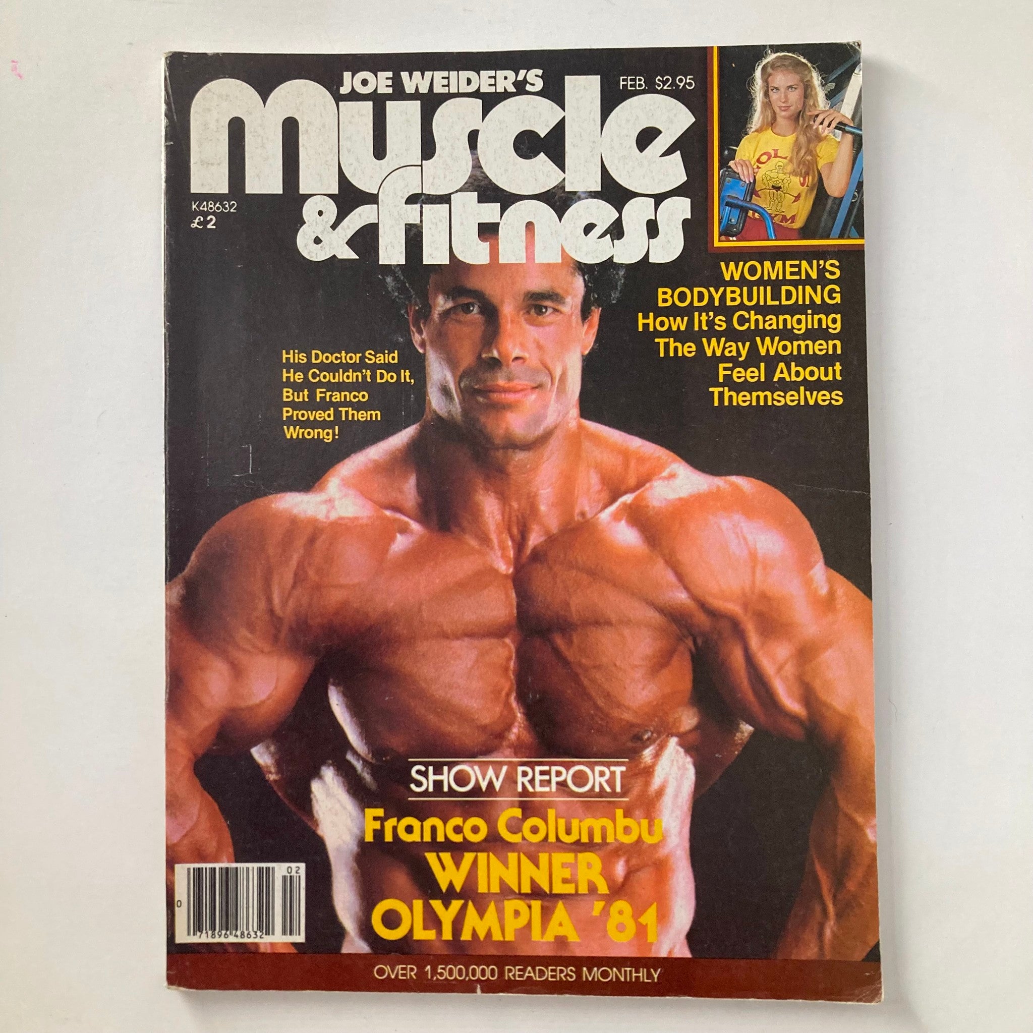 Joe Weider's Muscle & Fitness Magazine February 1982 Dr. Franco Columbu