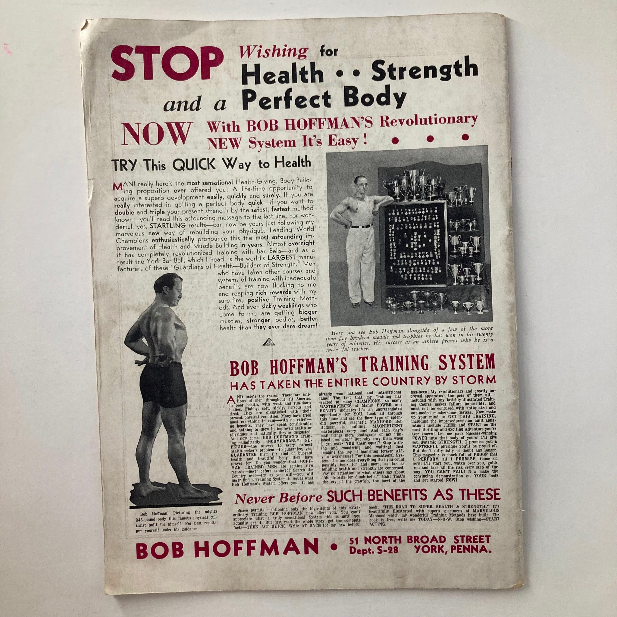 VTG Strength & Health Magazine March 1935 Obey Nature's Laws No Label