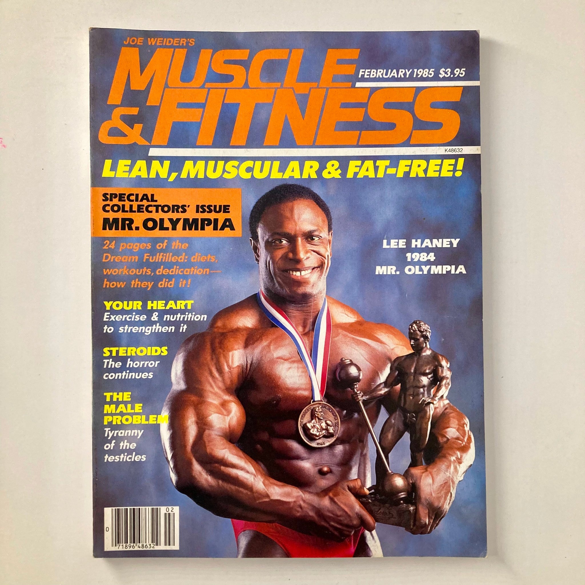 Joe Weider's Muscle & Fitness Magazine February 1985 Lee Haney Mr. Olympia VG