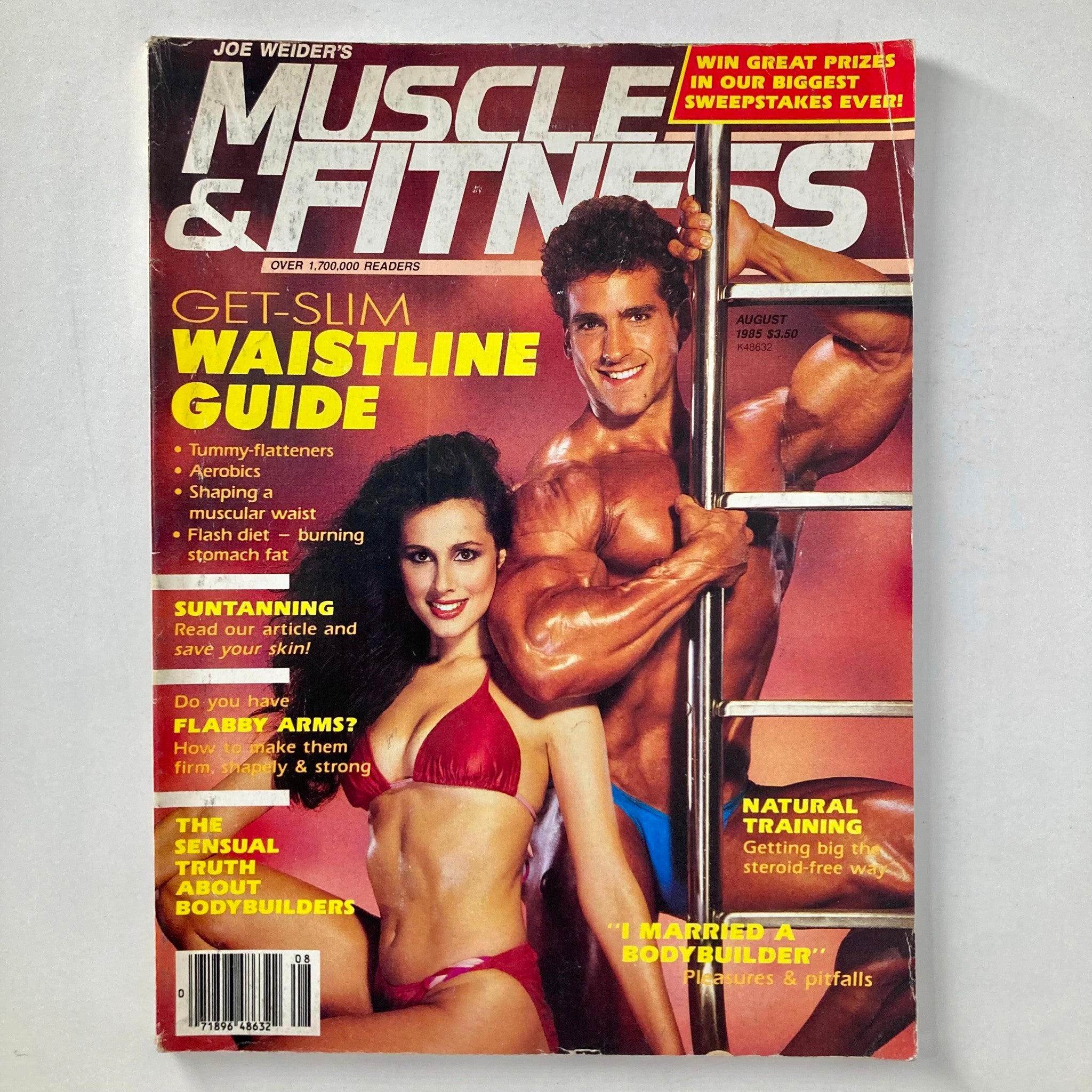 Muscle & Fitness Magazine August 1985 Sensual Truth About Bodybuilders