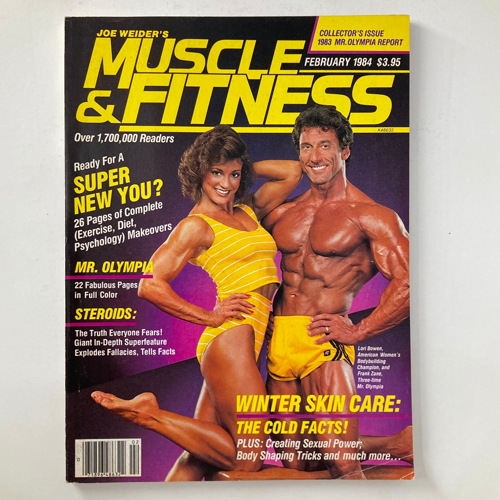 Joe Weider's Muscle & Fitness Magazine February 1984 Lori Bowen & Frank Zane