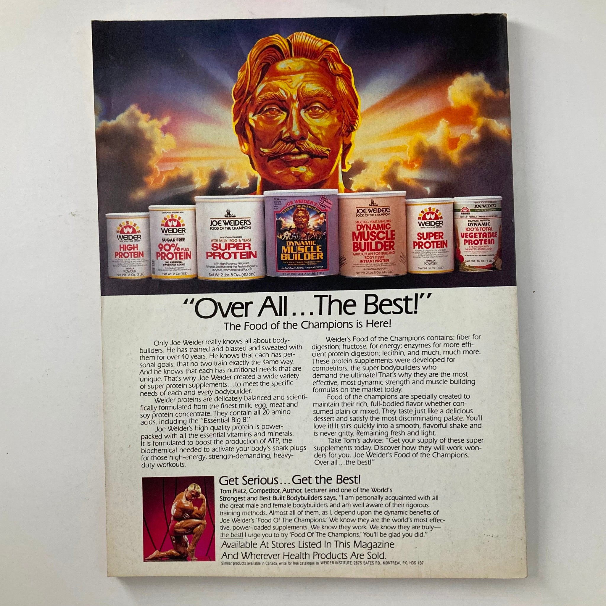 Joe Weider's Muscle & Fitness Magazine February 1984 Lori Bowen & Frank Zane