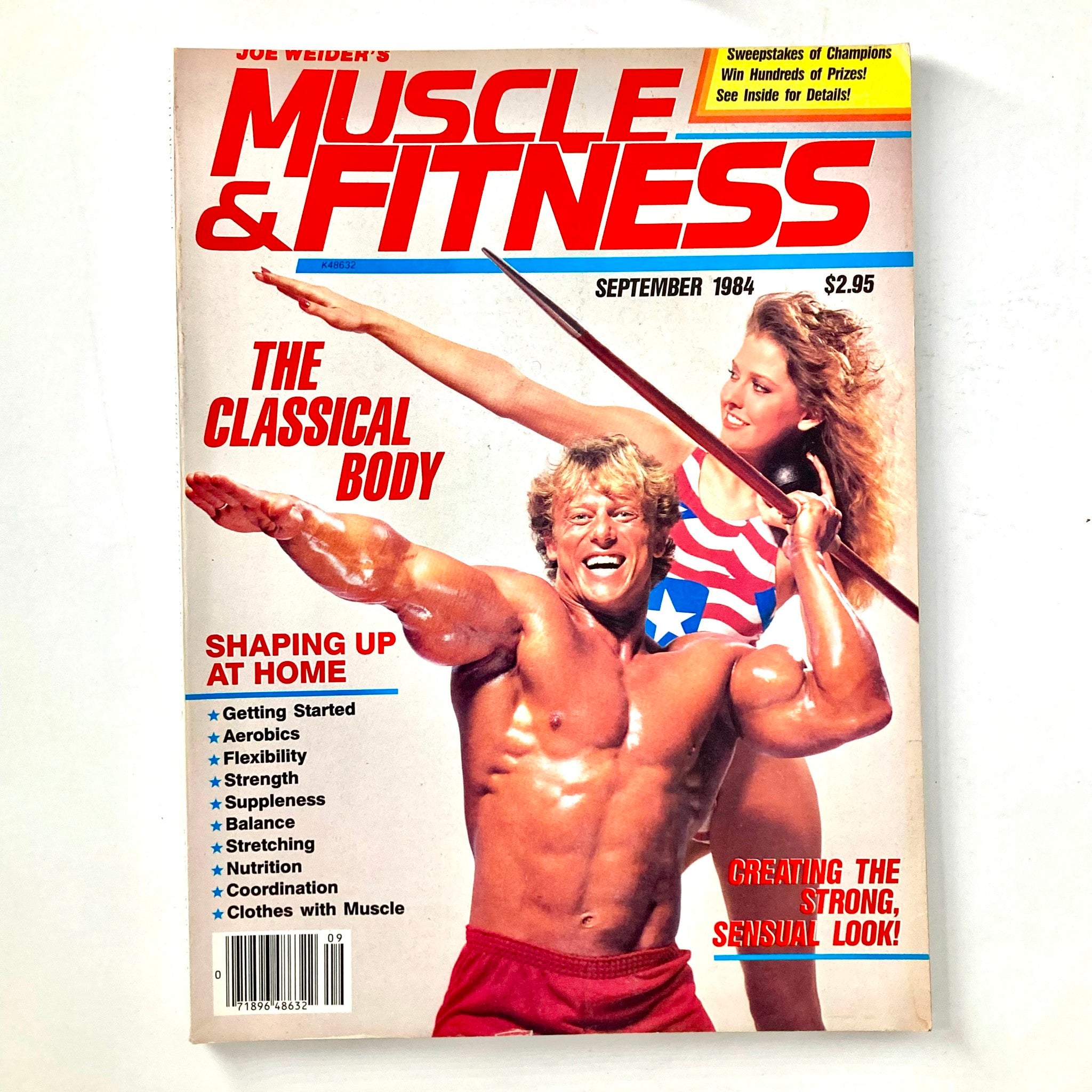 Muscle & Fitness Magazine September 1984 Bruce Jenner & Linda Thompson