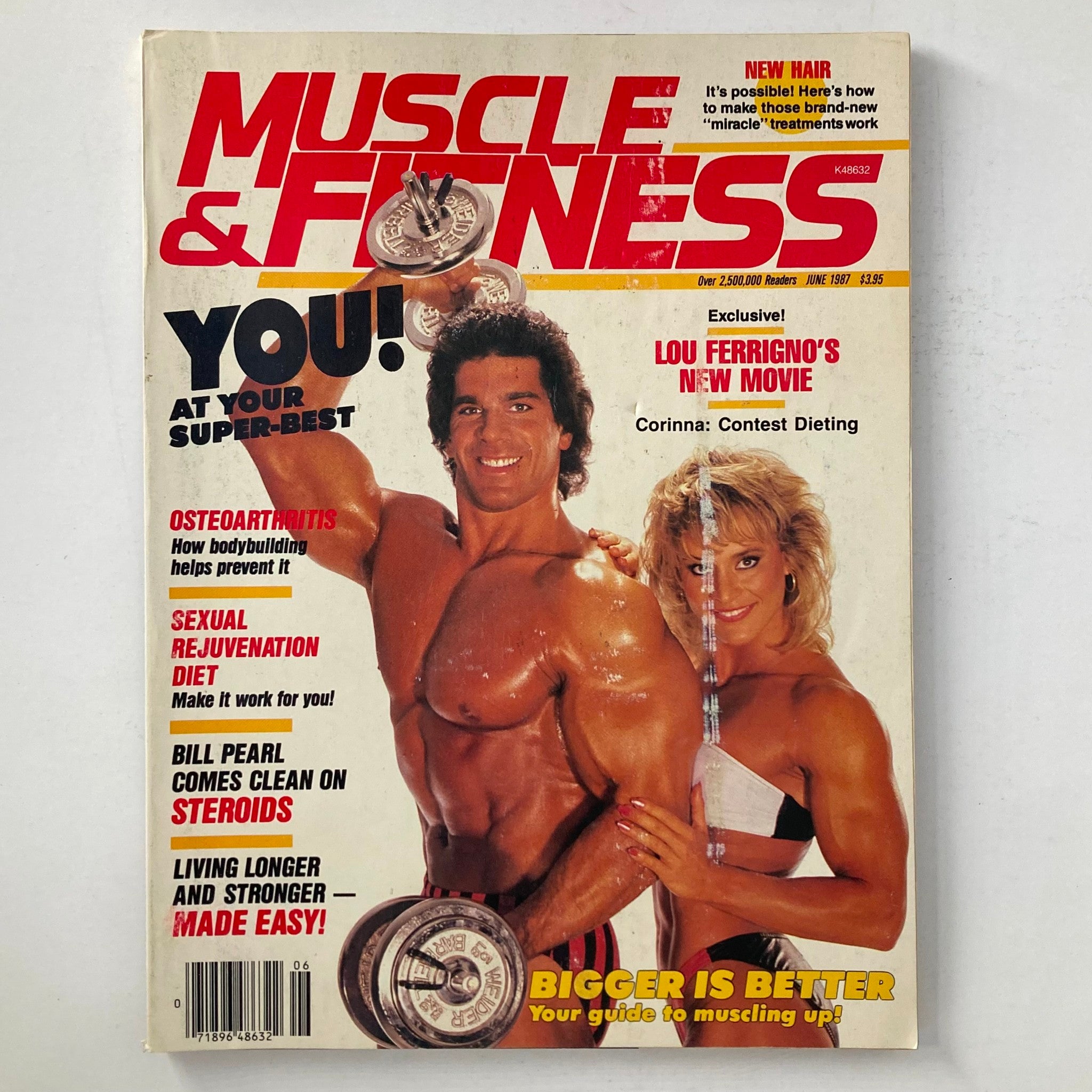 Joe Weider's Muscle & Fitness Magazine June 1987 Corinna Everson, Lou Ferigno