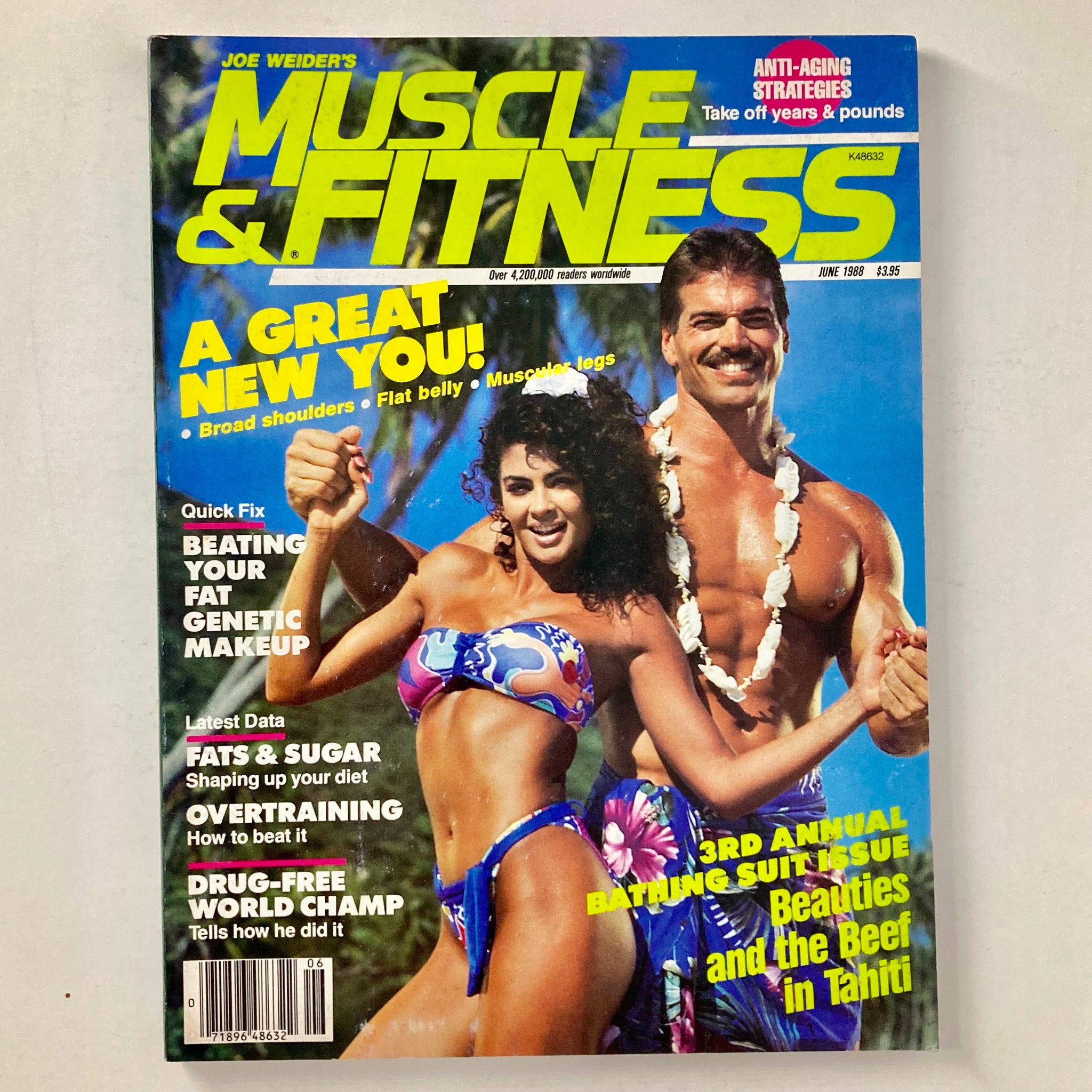 Joe Weider's Muscle & Fitness Magazine June 1988 Jeff Smullen & Rebecca D'Franzo