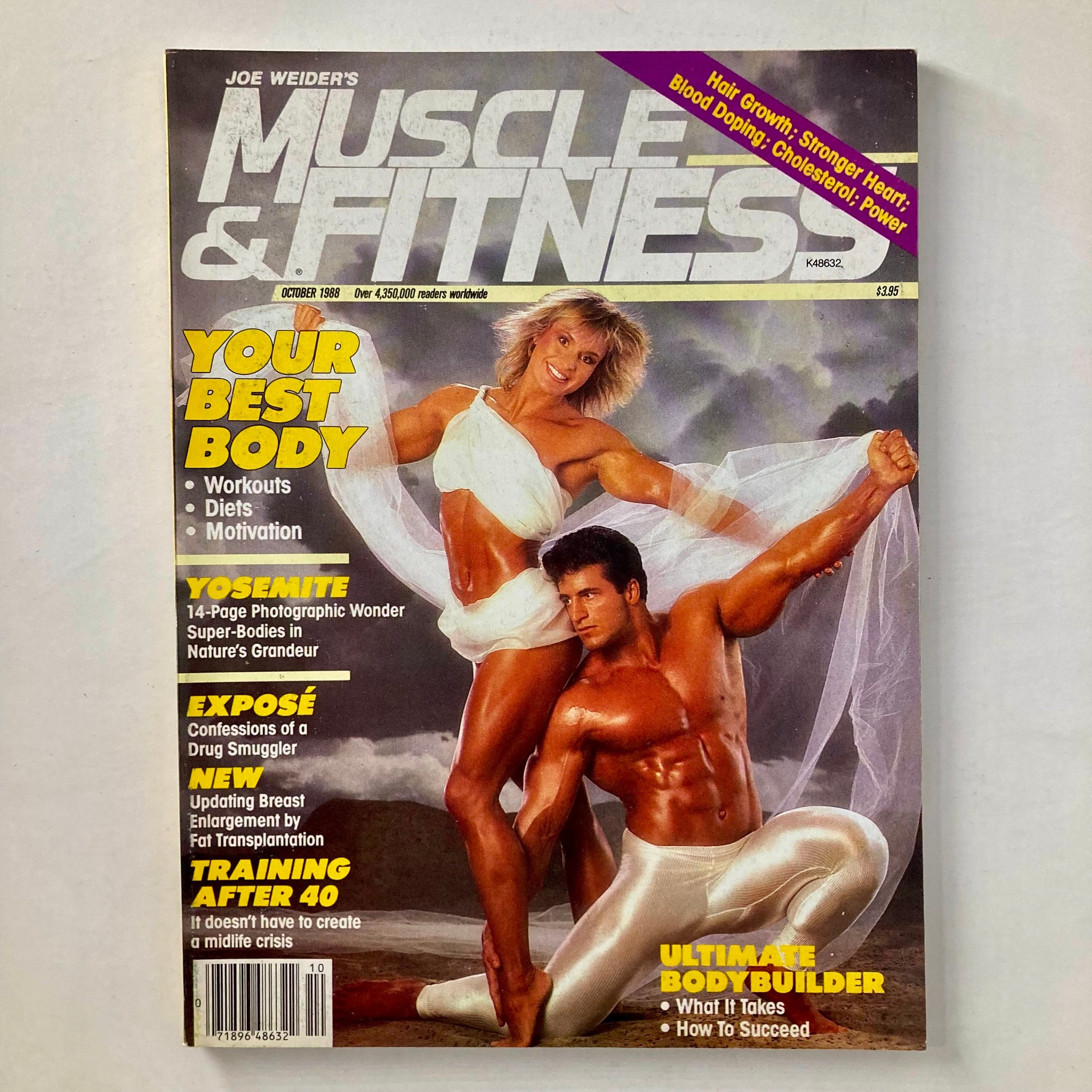 Joe Weider's Muscle & Fitness Magazine October 1988 Cory Everson & James DeMelo