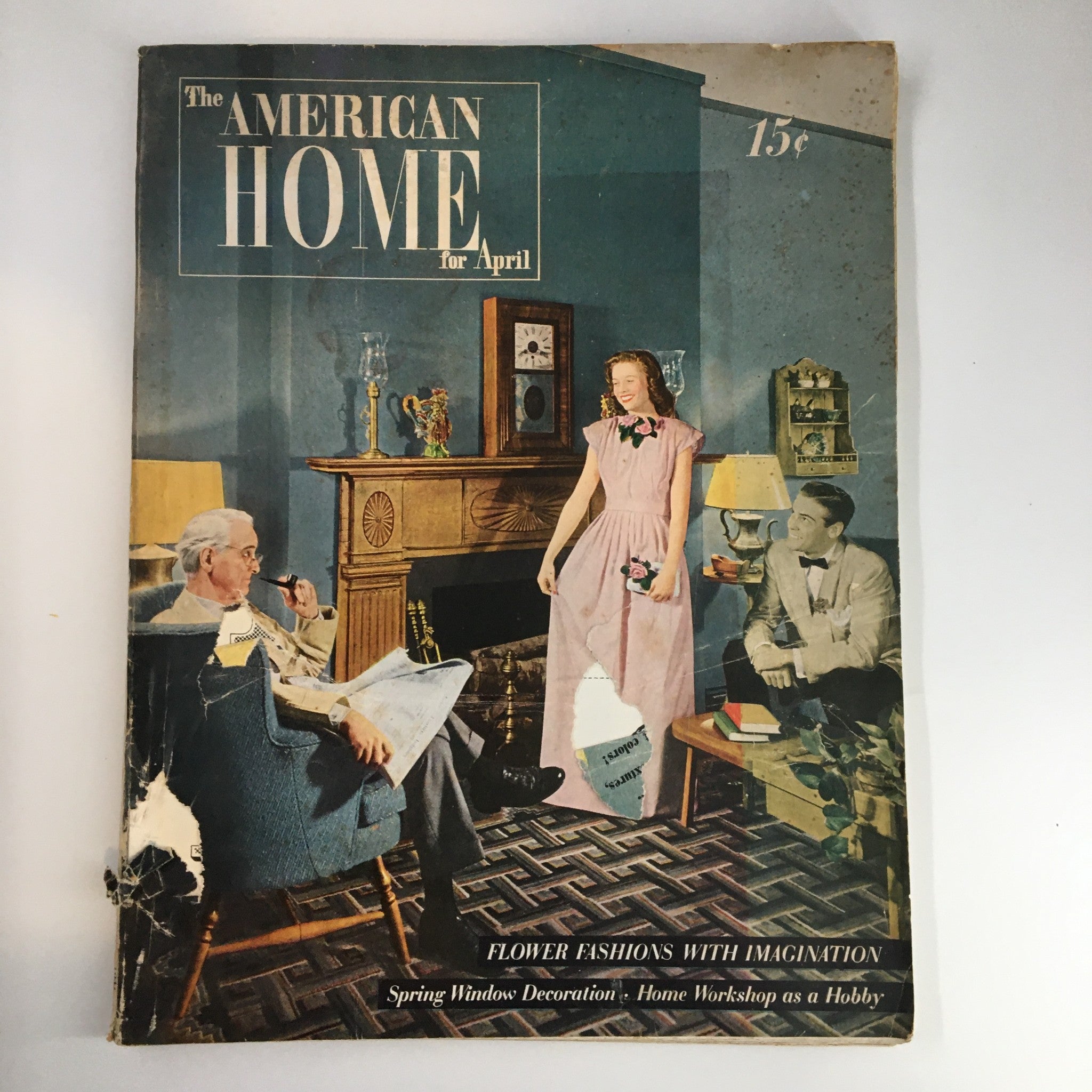 VTG The American Home April 1947 Flower Fashions with Imagination No Label