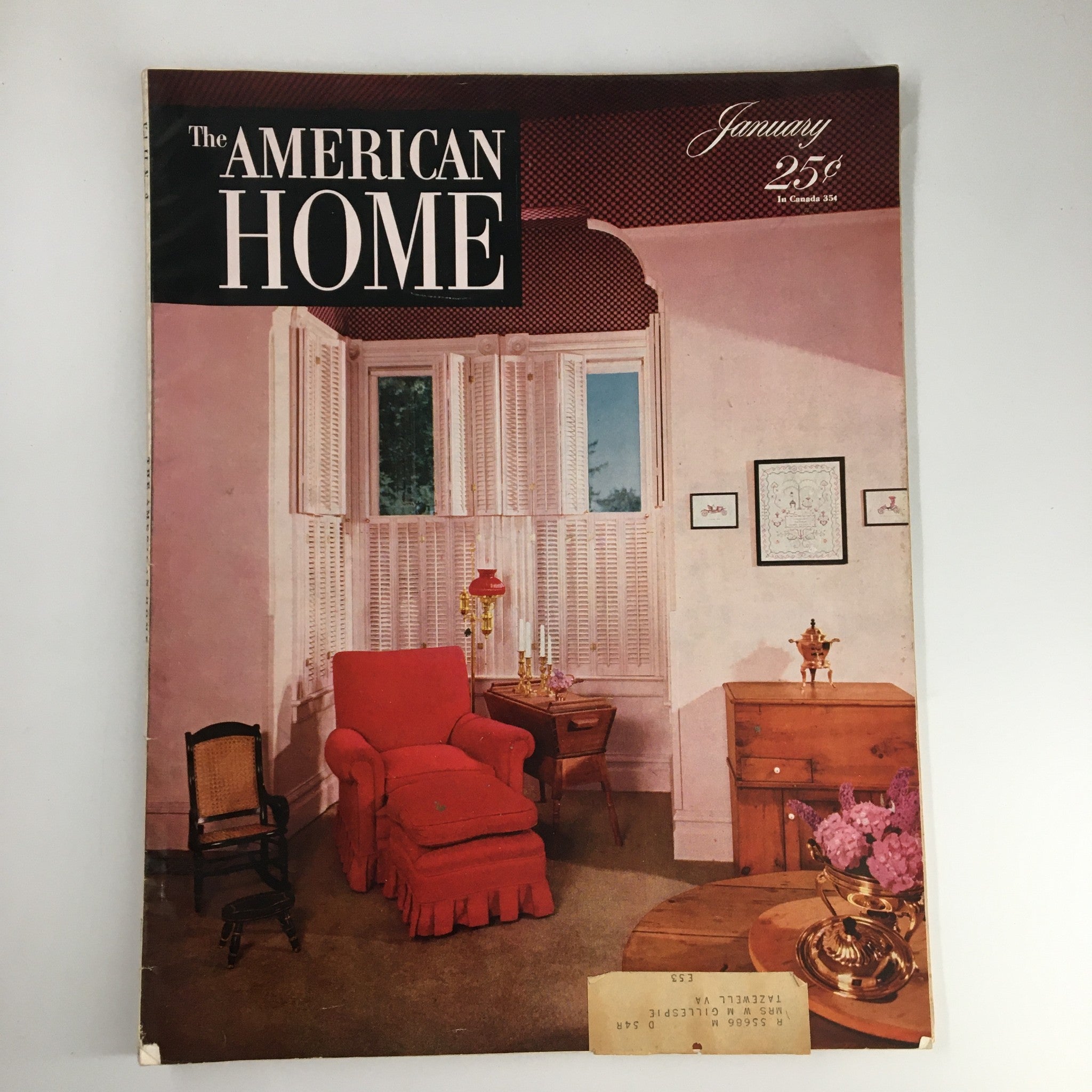 VTG The American Home Magazine January 1954 Fresh Ideas to an Aging Victorian