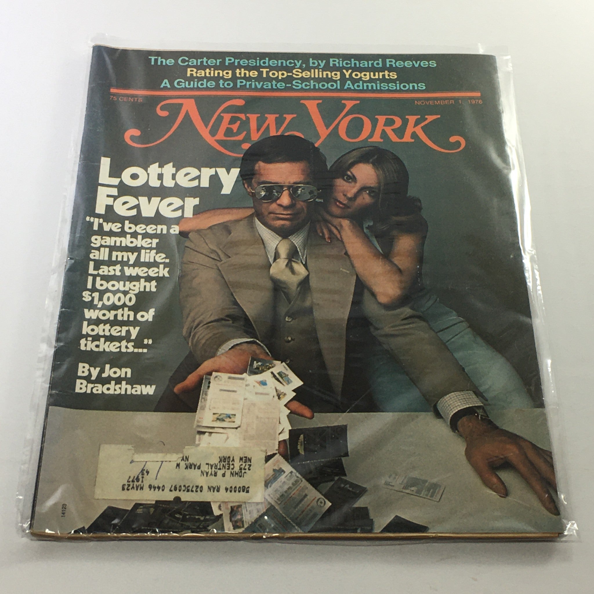 New York Magazine: November 1 1976 - Lottery Fever by Jon Bradshaw