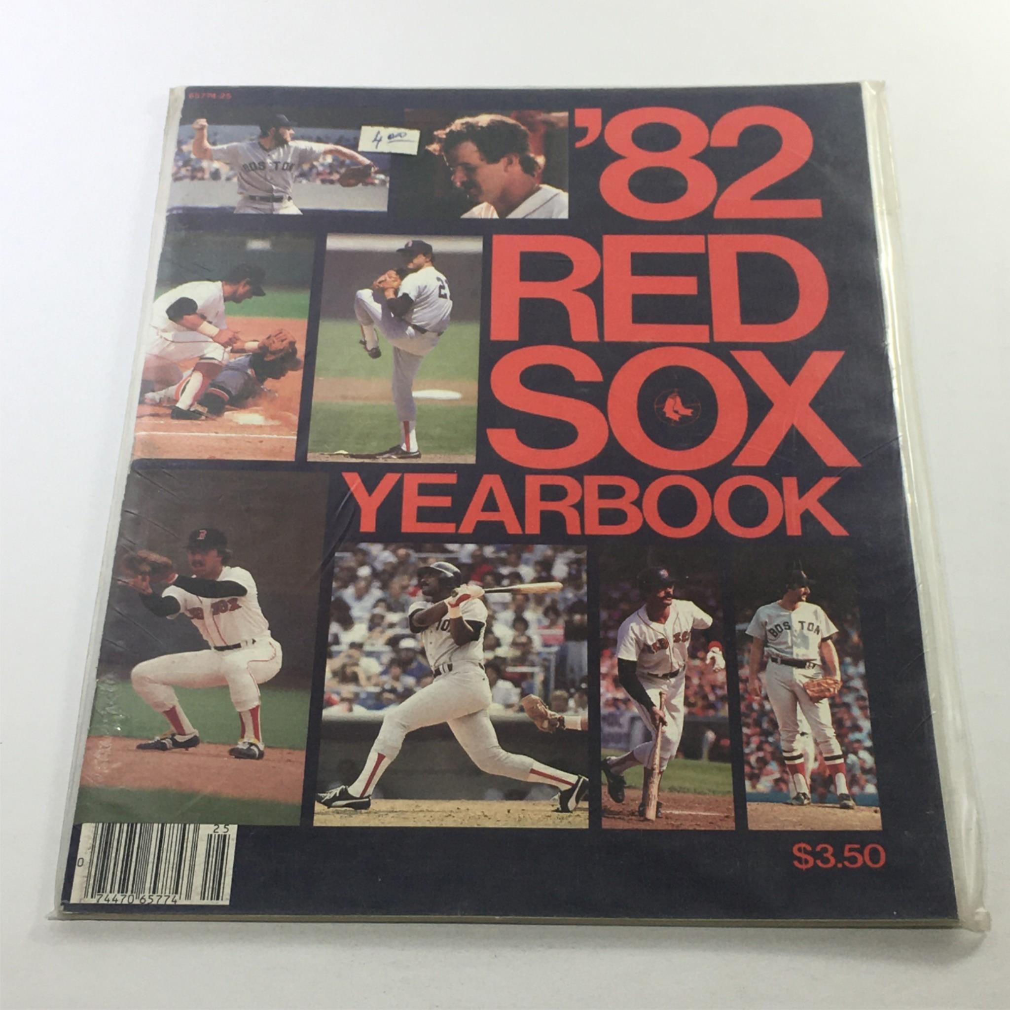 1982 Red Sox Yearbook: Carl Yastrzemski, Dwight Evans, Jerry Remy, Jim Rice