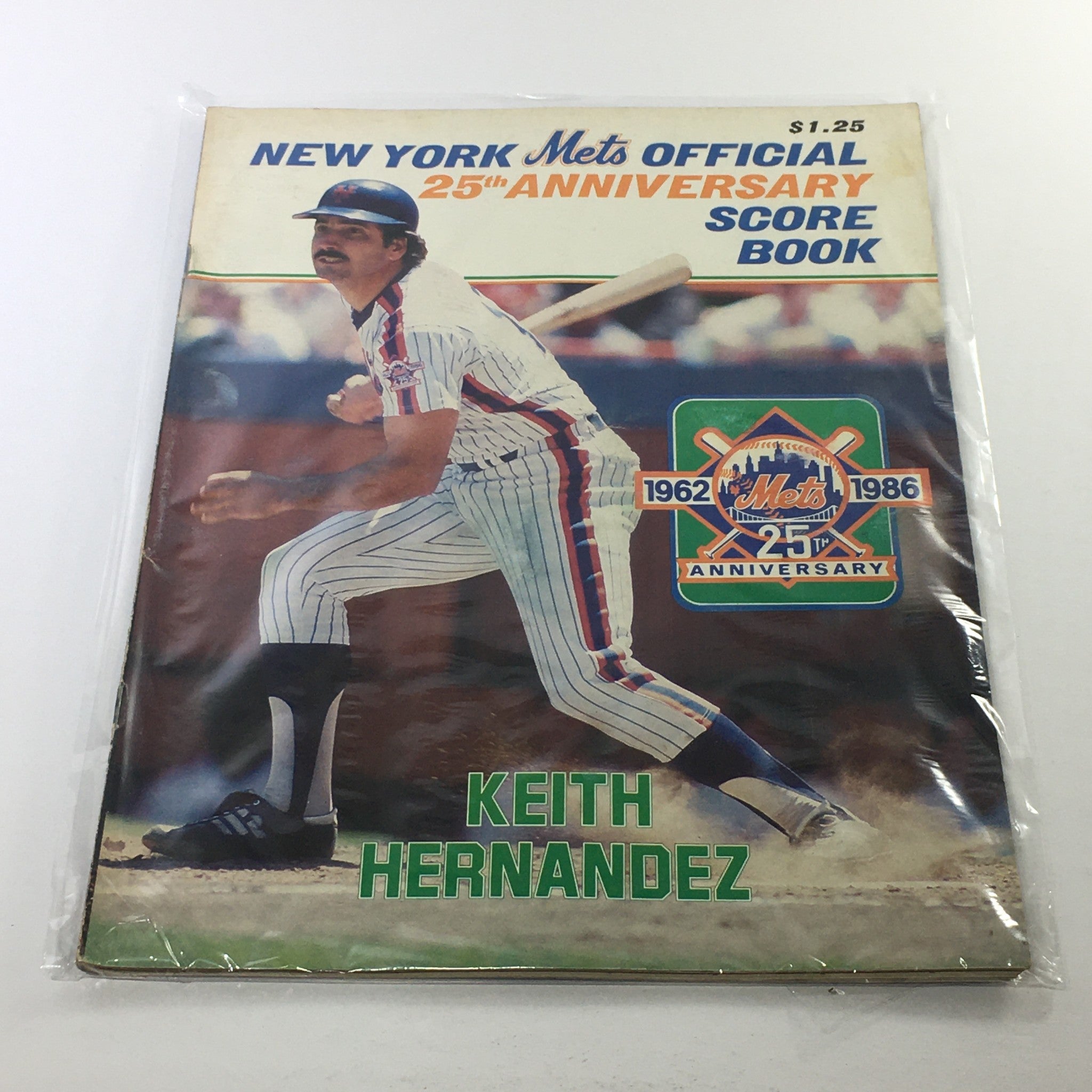 1962-1986 New York Mets Official Score Book 25th Anniversary: Keith Hernandez